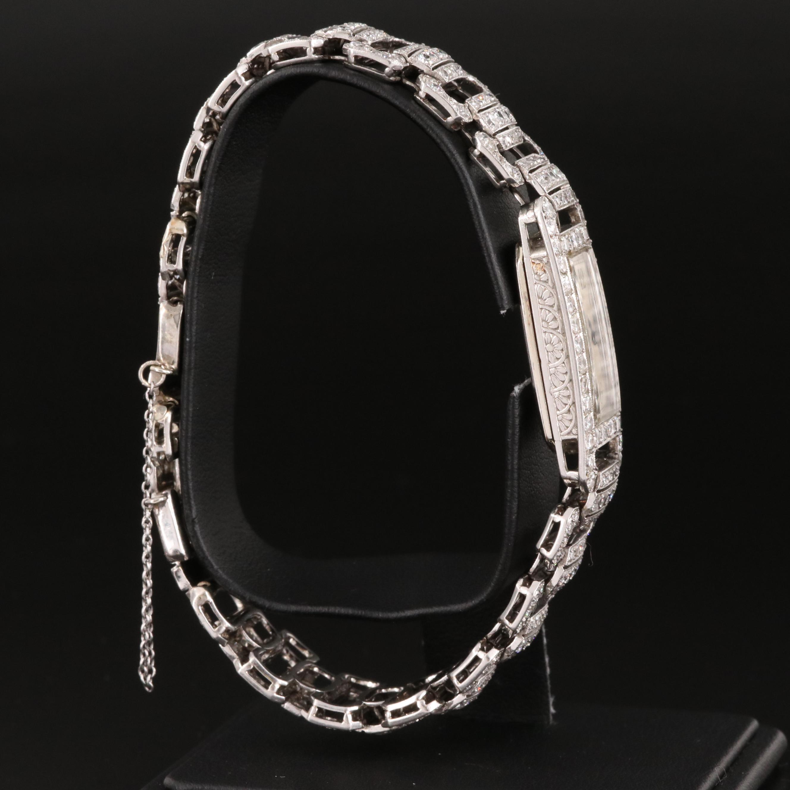 Platinum 8.00 CTW Diamond Watch