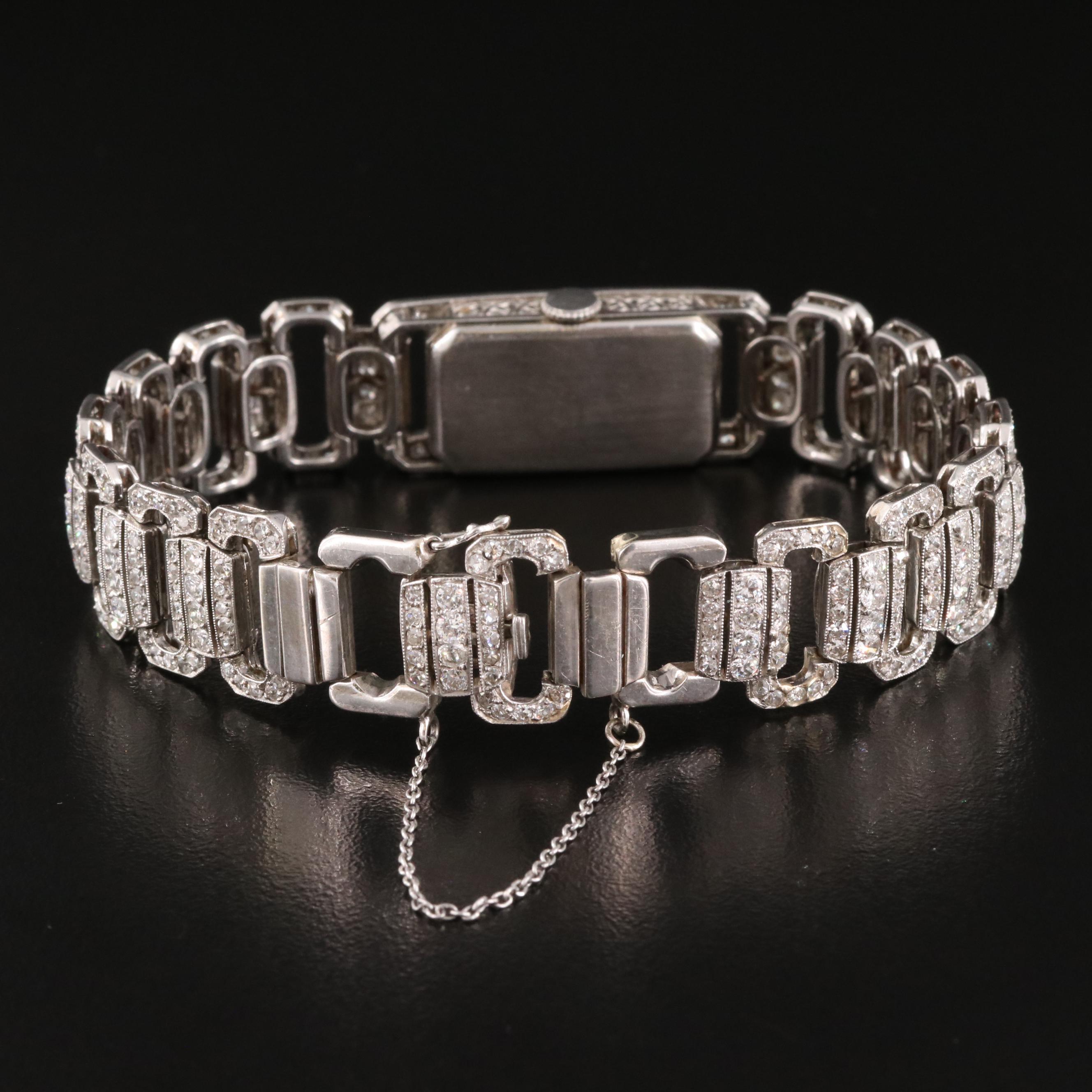 Platinum 8.00 CTW Diamond Watch