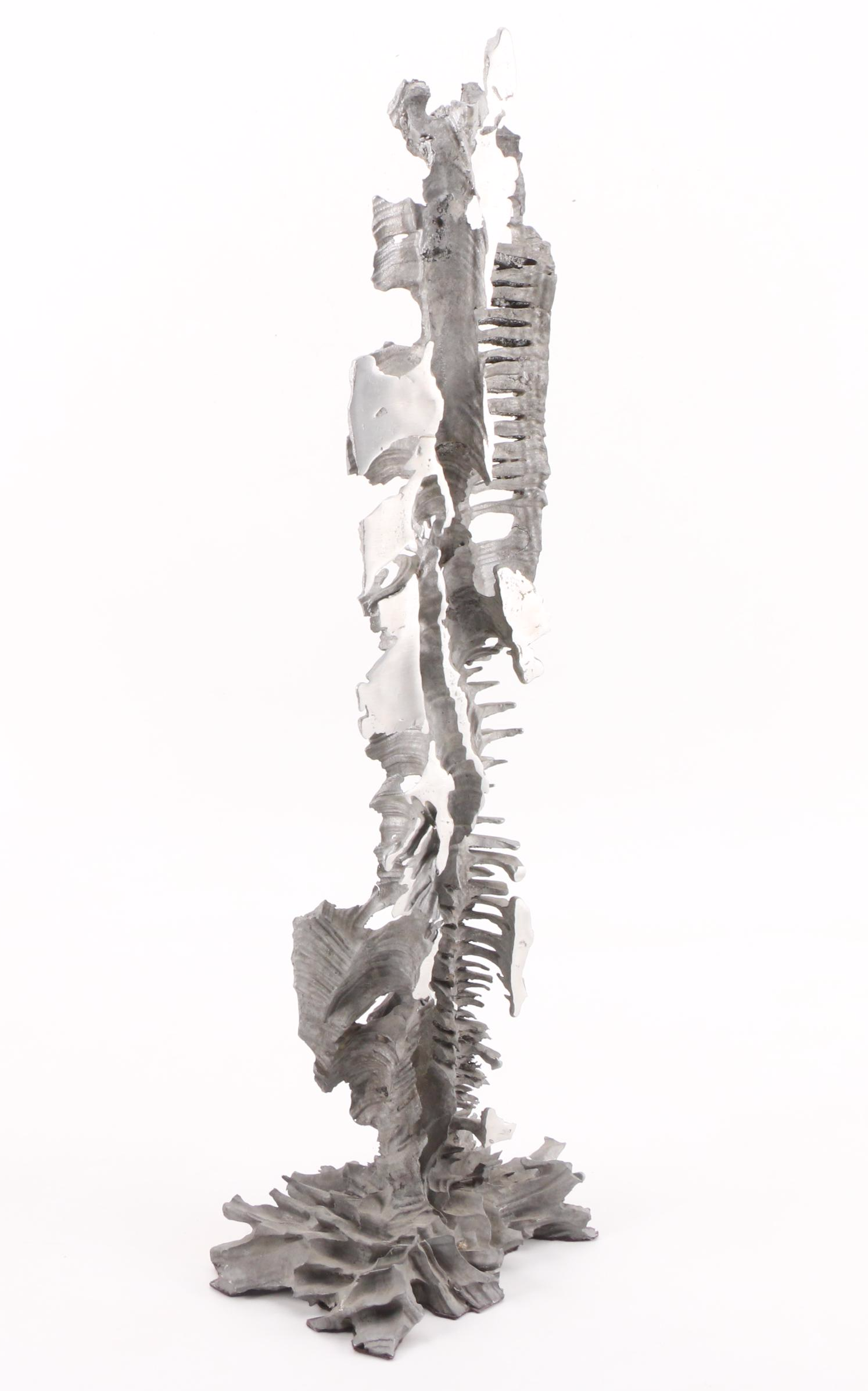 Abstract Cast Aluminum Sculpture