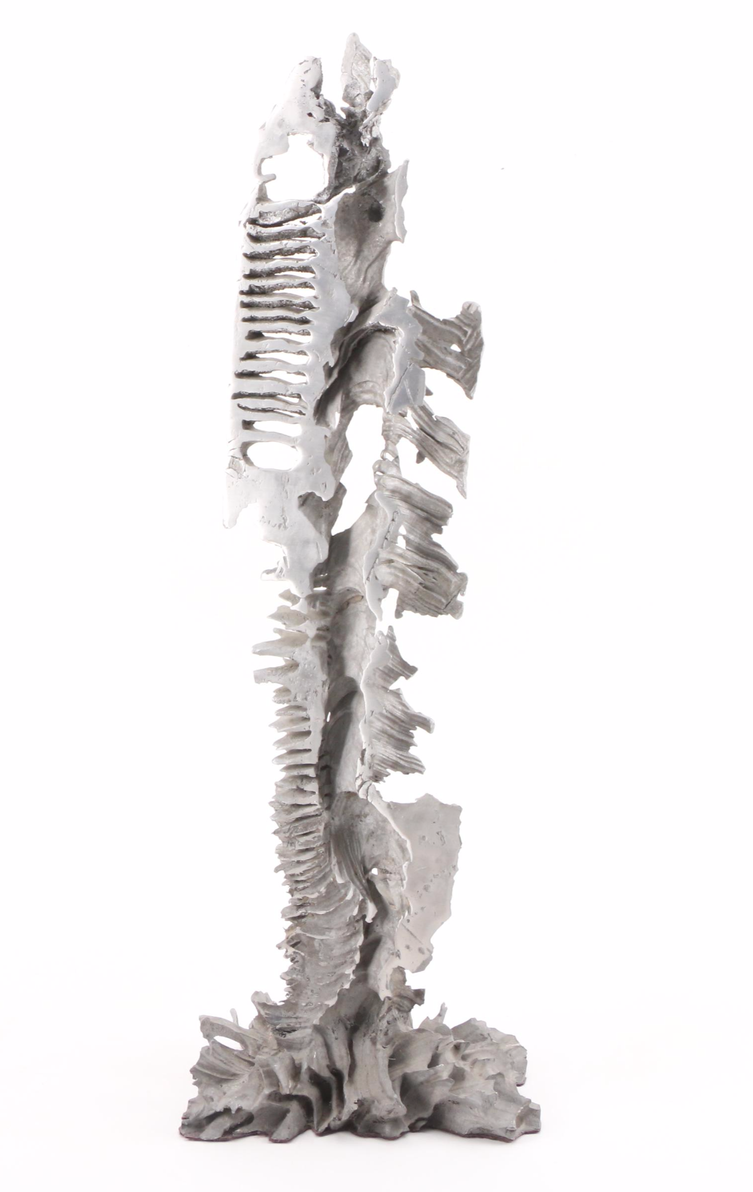 Abstract Cast Aluminum Sculpture