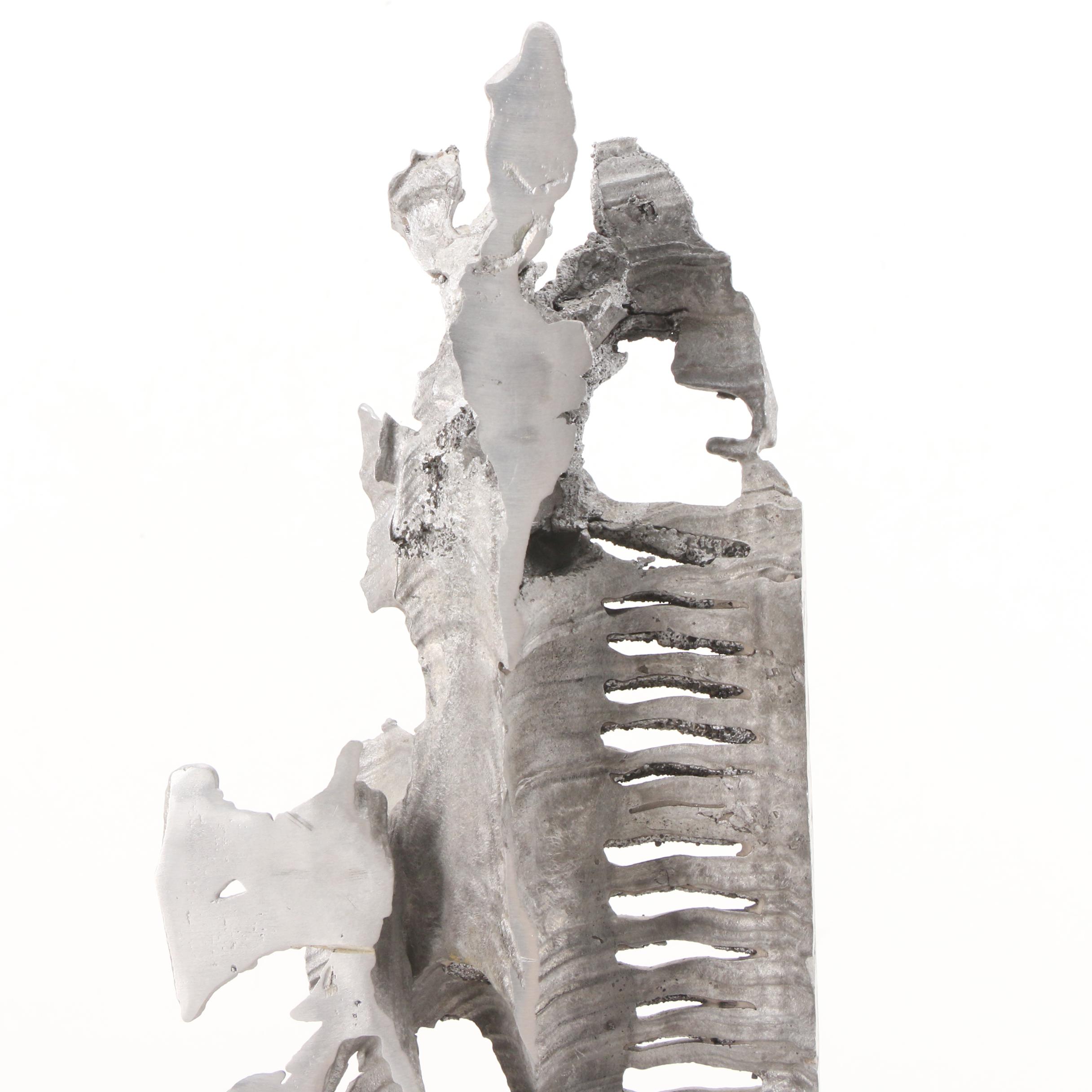 Abstract Cast Aluminum Sculpture