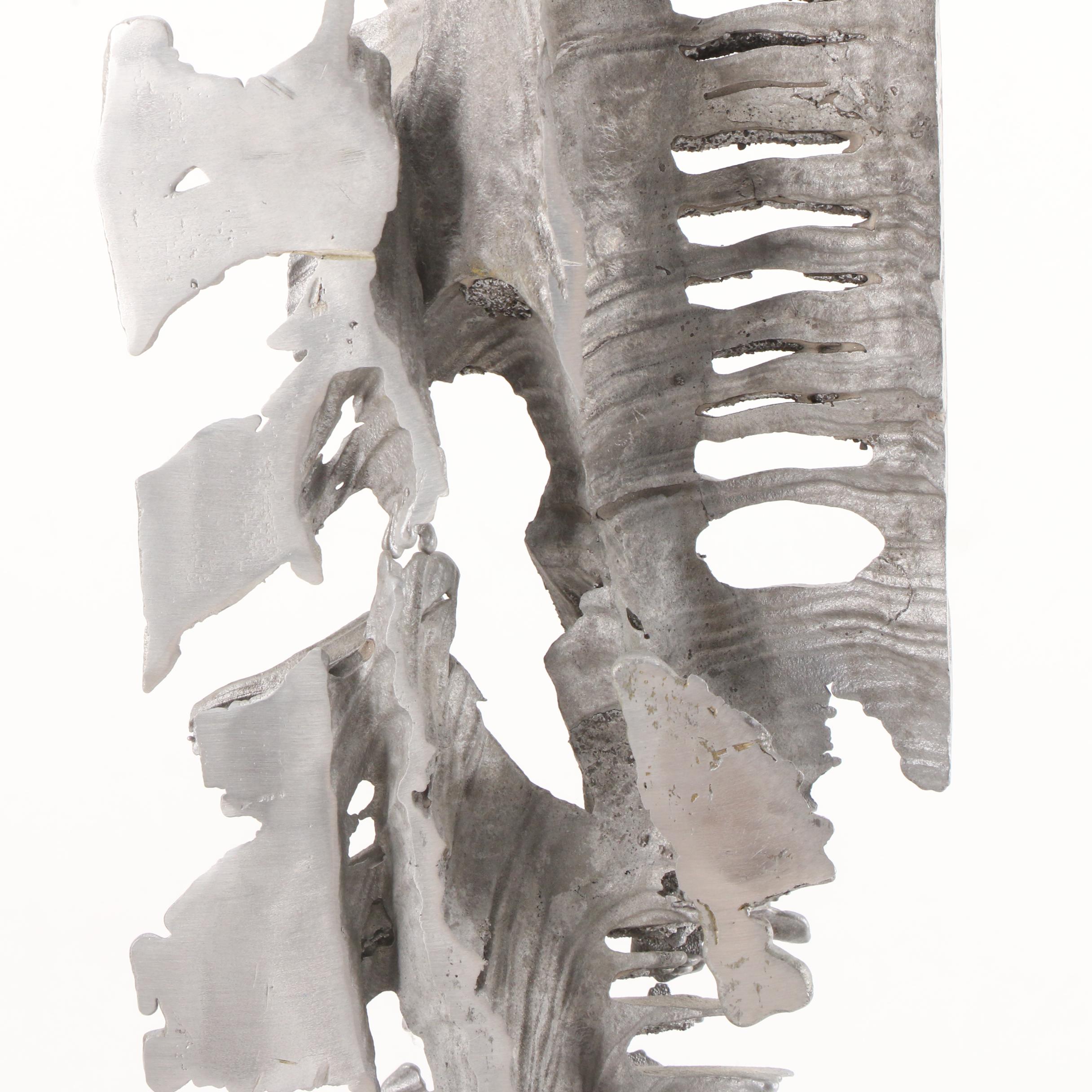 Abstract Cast Aluminum Sculpture