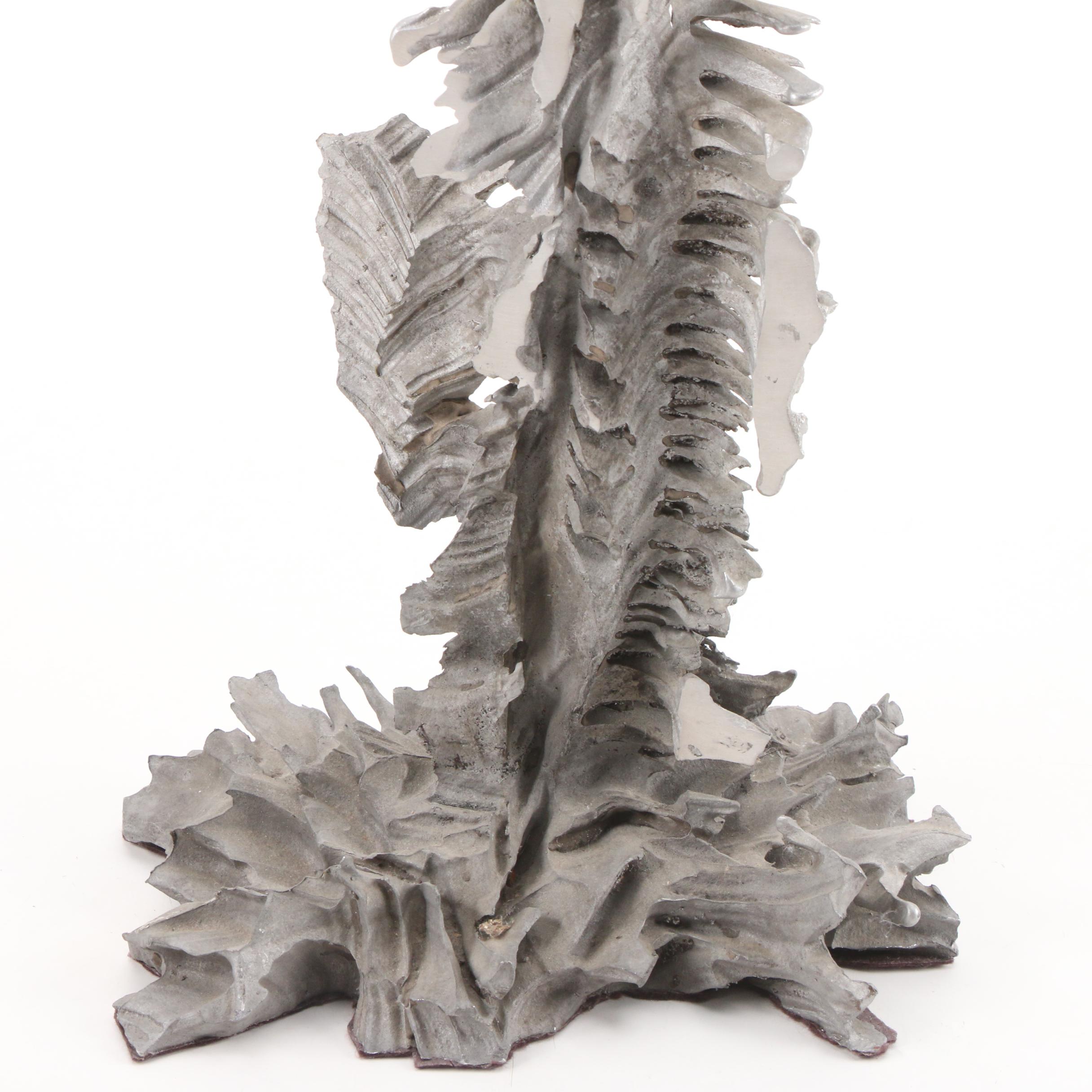 Abstract Cast Aluminum Sculpture