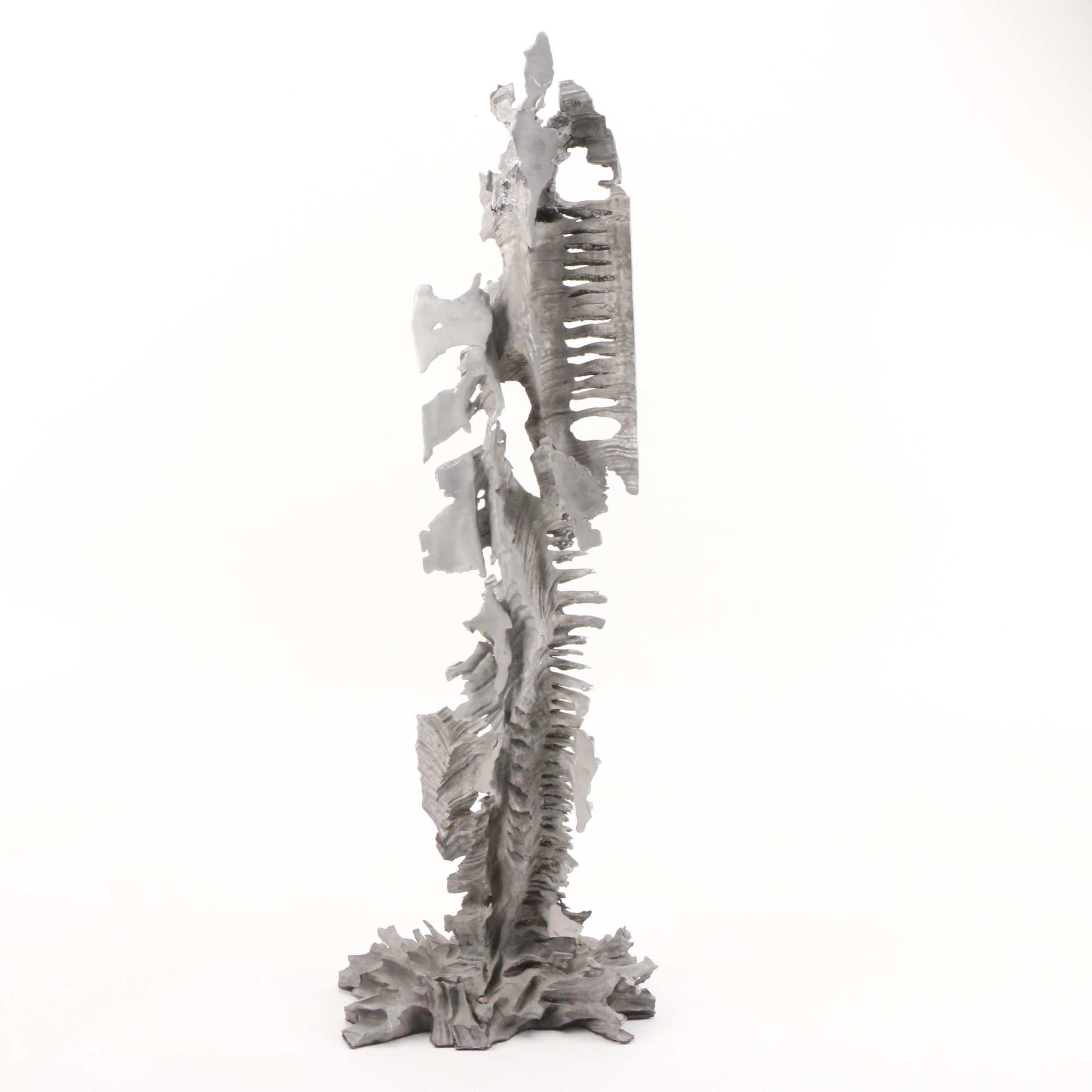Abstract Cast Aluminum Sculpture