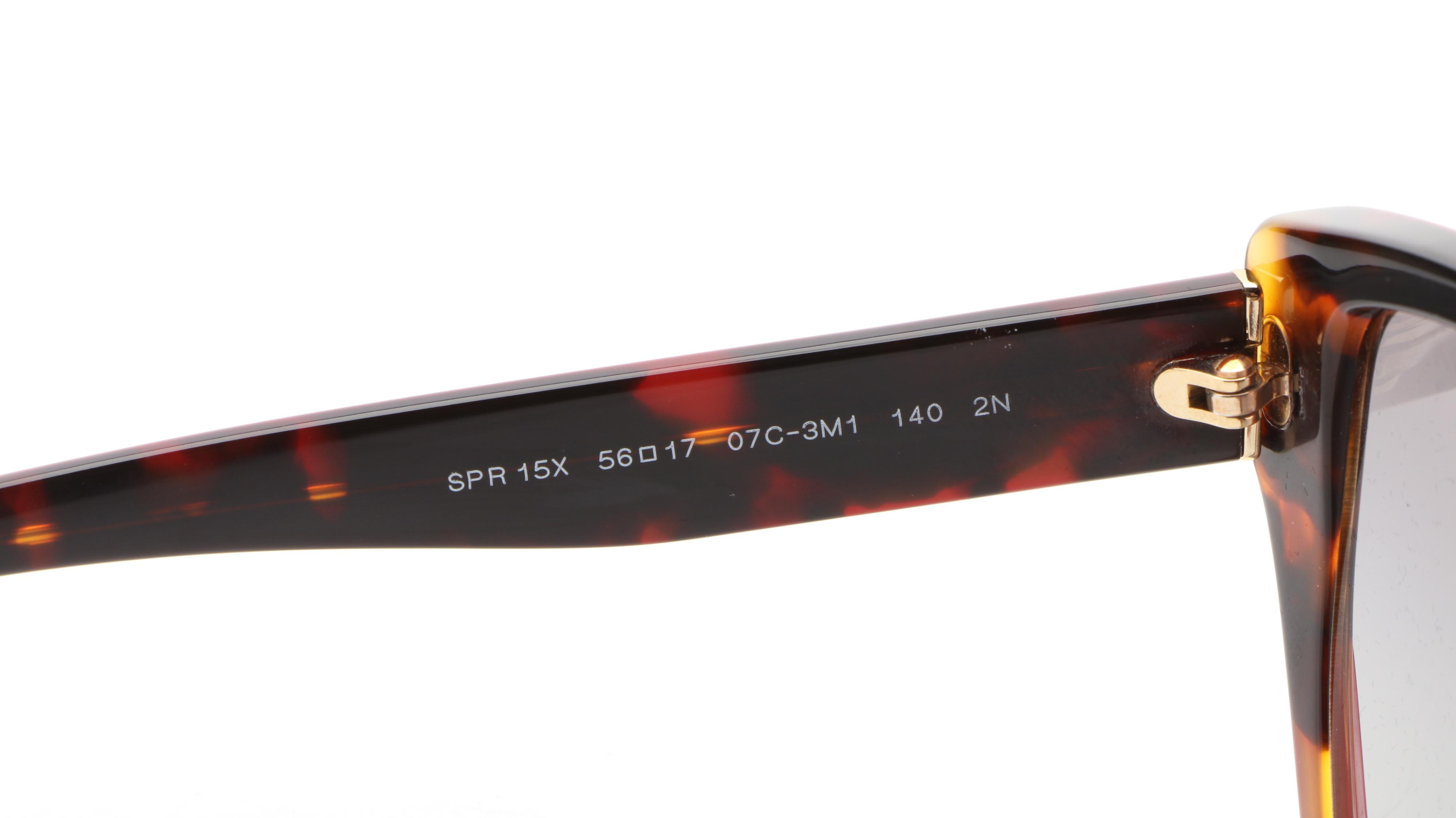 Prada SPR 15X Modified Cat Eye Sunglasses with Case and Box