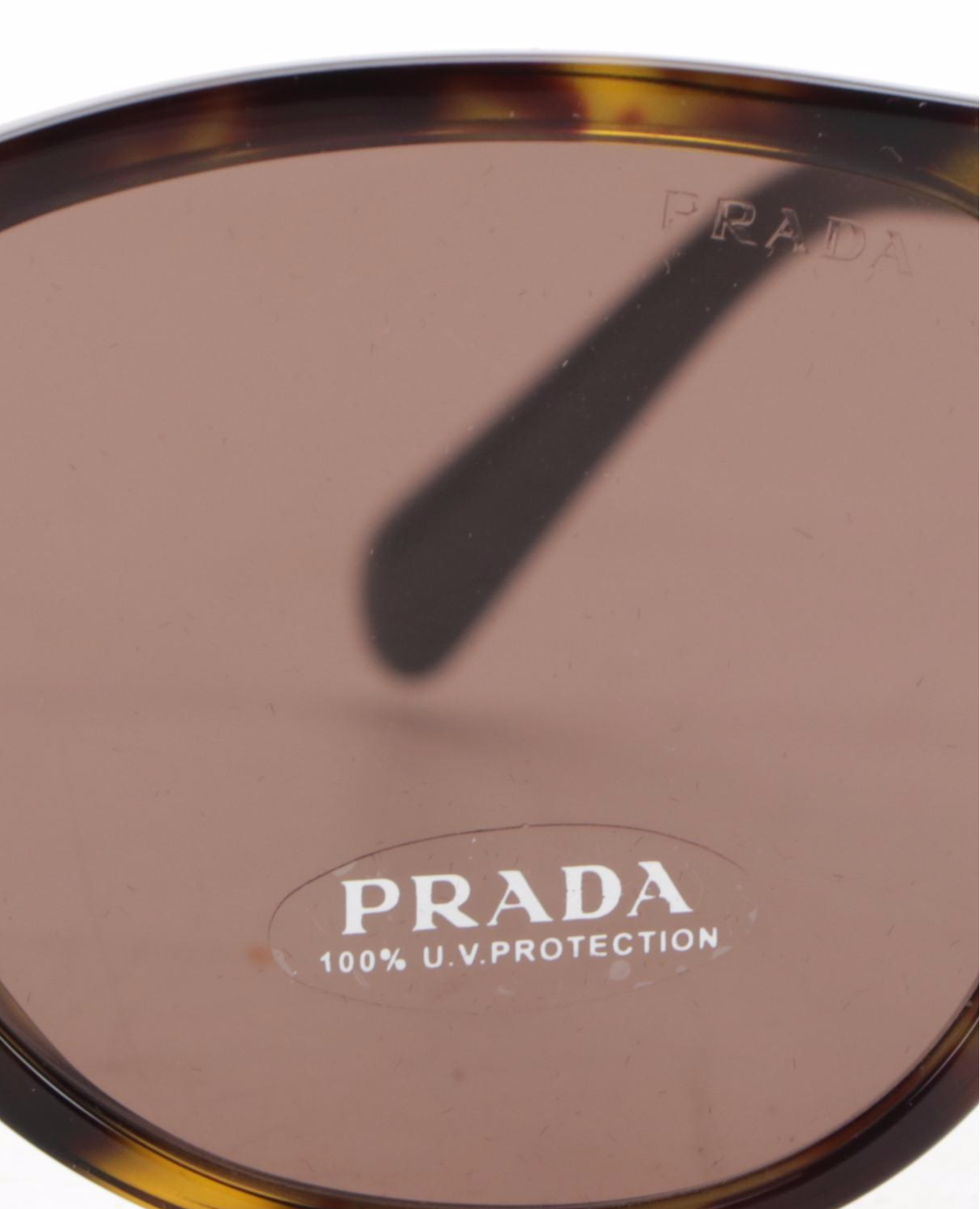 Men's Prada SPR08U Horn-Rimmed Sunglasses in Havana with Box and Case