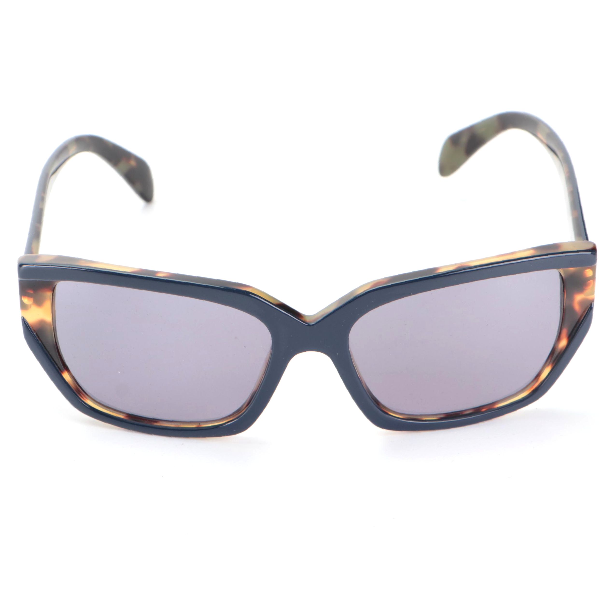 Prada SPR 15X Havana Sunglasses with Case and Box