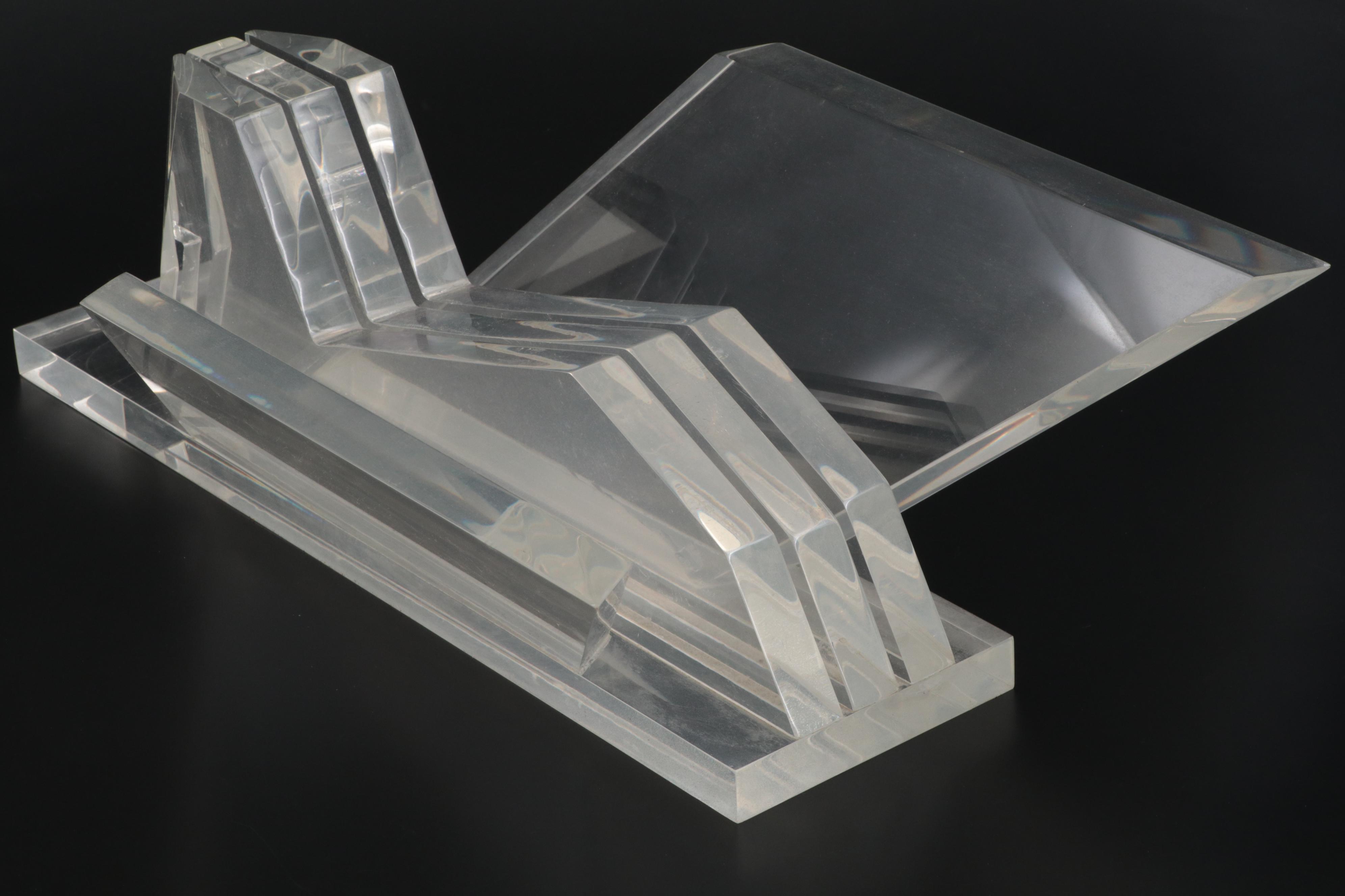 Modernist Acrylic Sphinx Sculpture, 1978