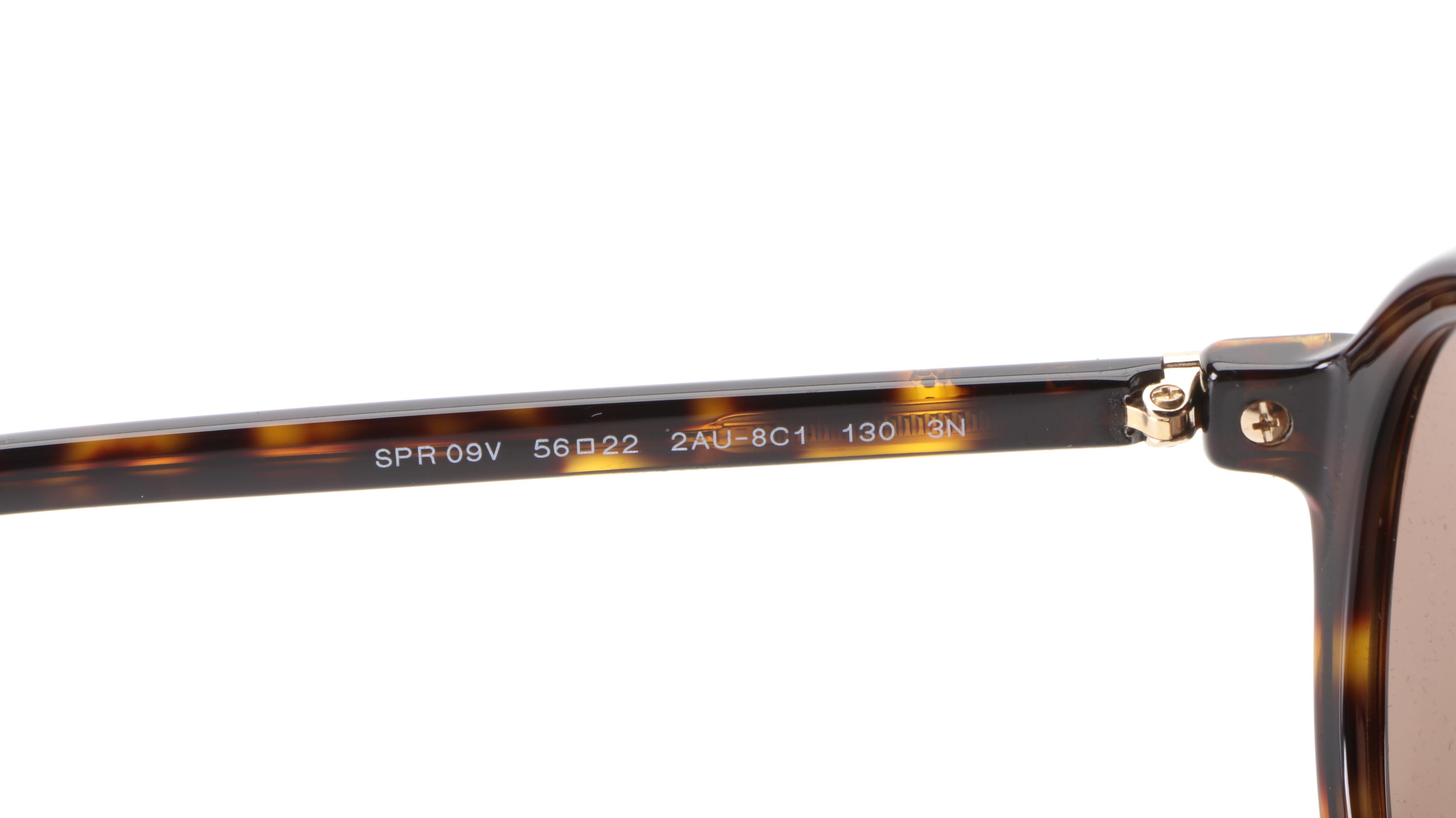 Prada SPR09V Round Sunglasses in Dark Havana Acetate with Case and Box