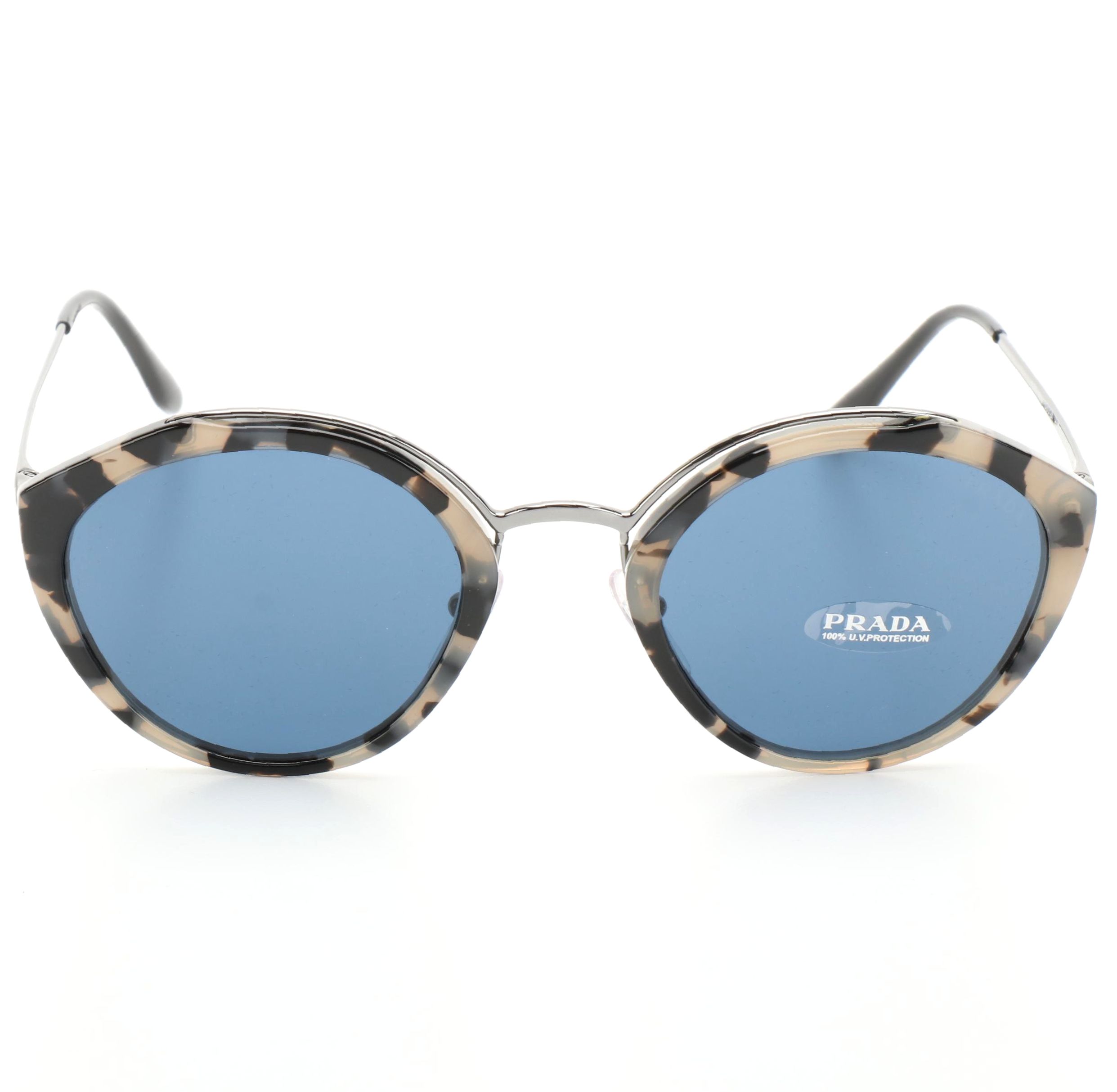 Prada SPR18U Sunglasses with Blue Lenses and Includes Case and Box