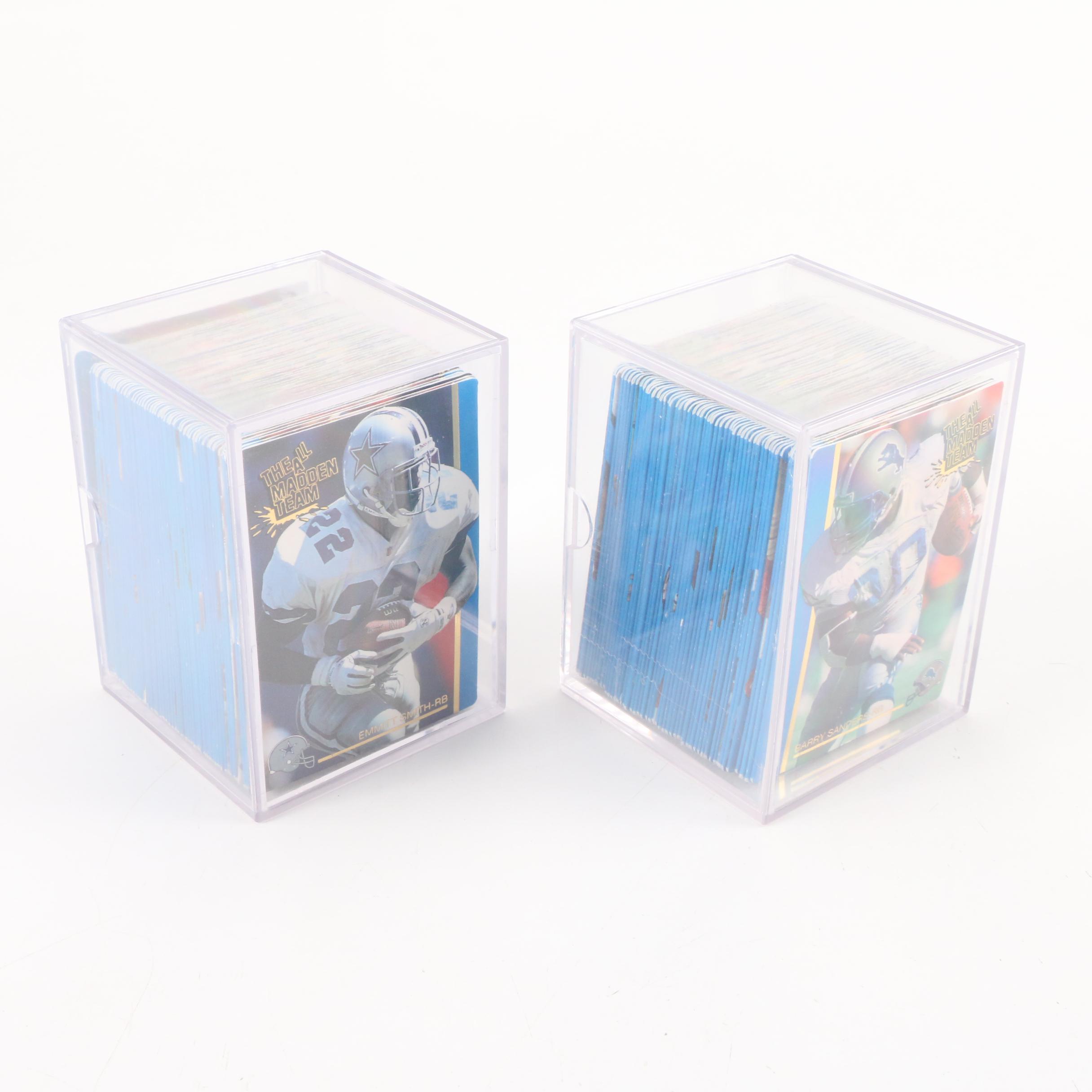 1990s NFL Trading Cards Including "All Madden Team", Rookie Cards, and More