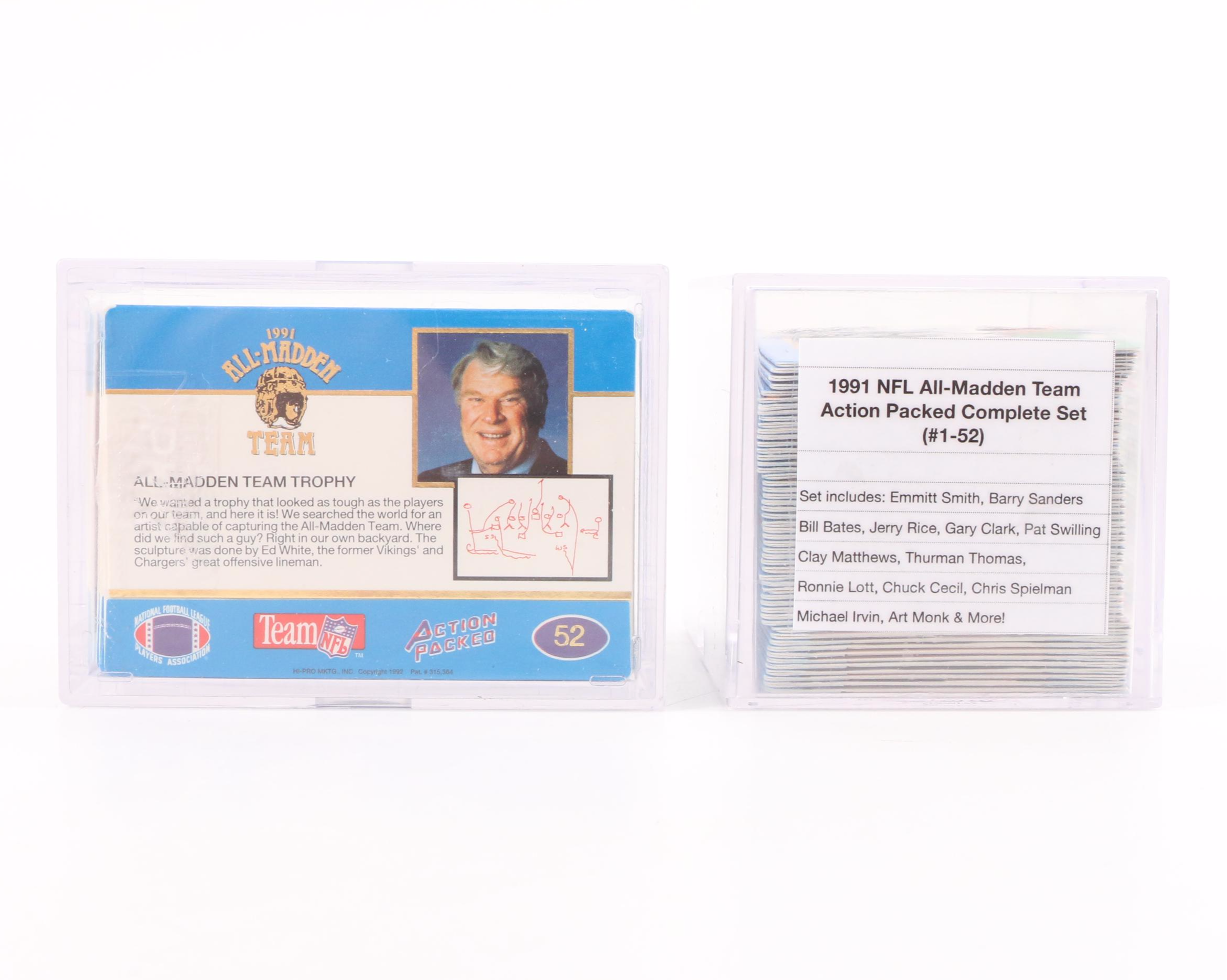 1990s NFL Trading Cards Including "All Madden Team", Rookie Cards, and More