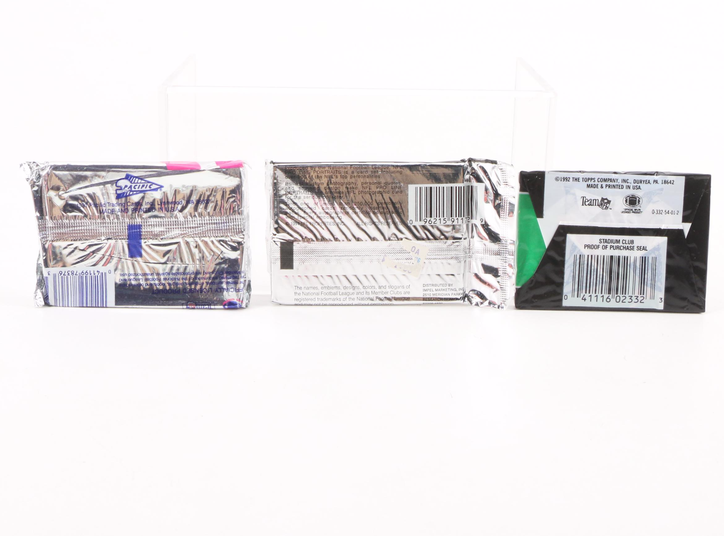 1990s NFL Trading Cards Including "All Madden Team", Rookie Cards, and More