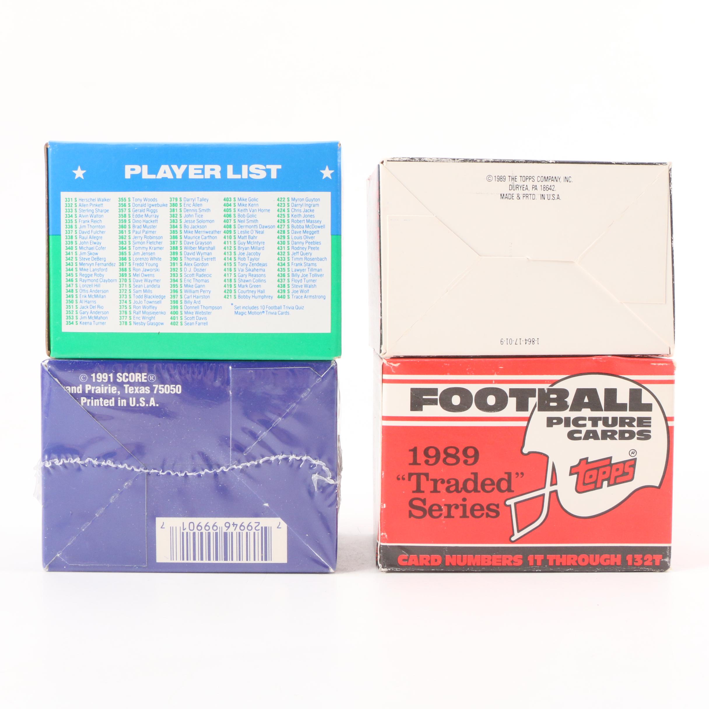 1990s NFL Trading Cards Including "All Madden Team", Rookie Cards, and More