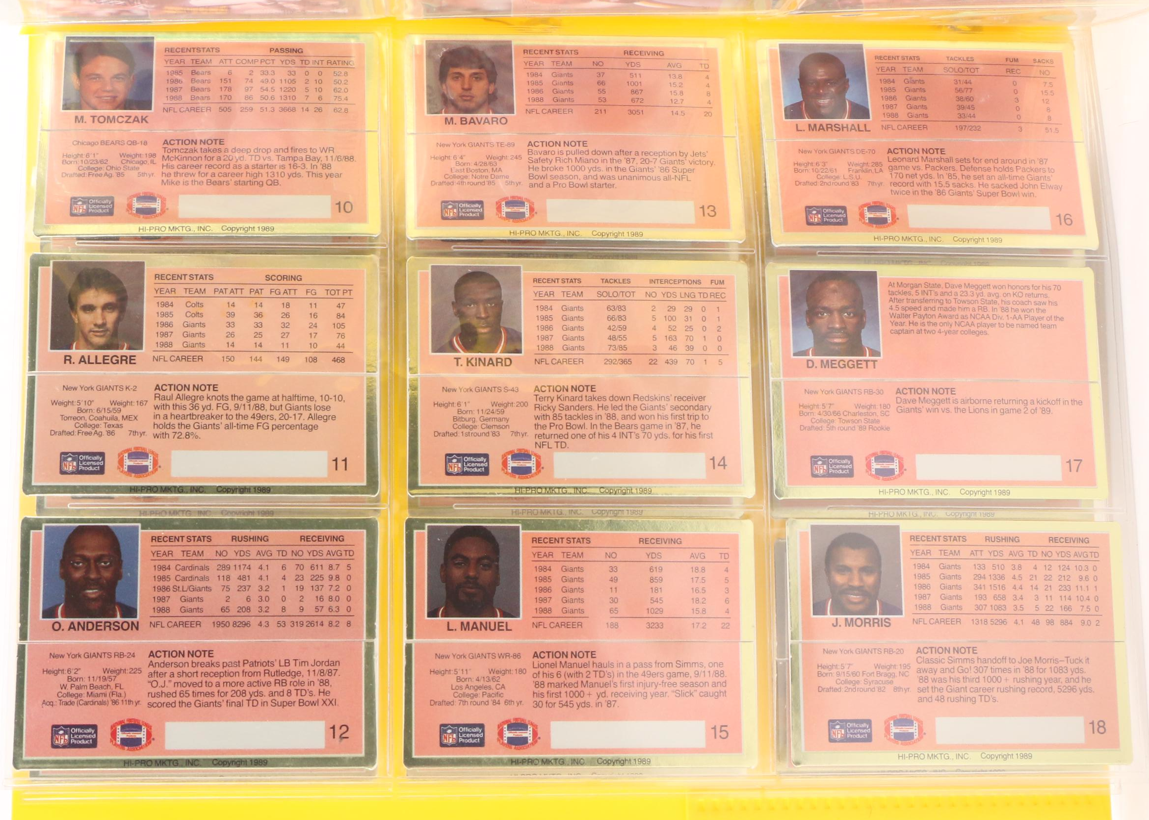 1990s NFL Trading Cards Including "All Madden Team", Rookie Cards, and More