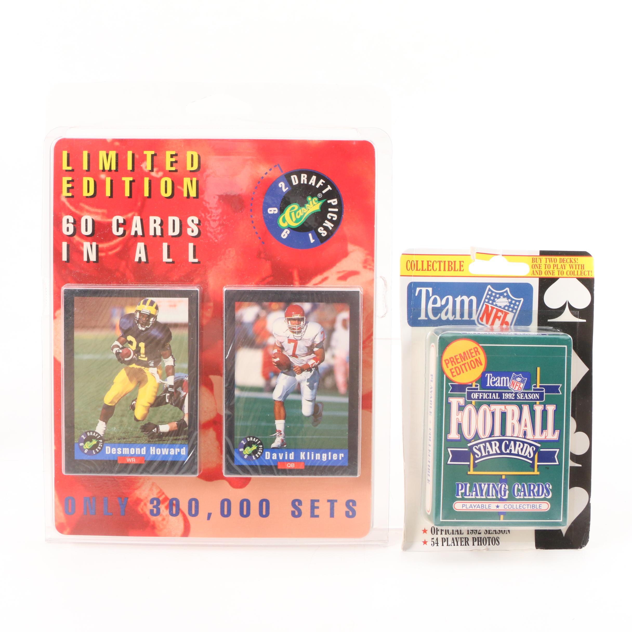1990s NFL Trading Cards Including "All Madden Team", Rookie Cards, and More