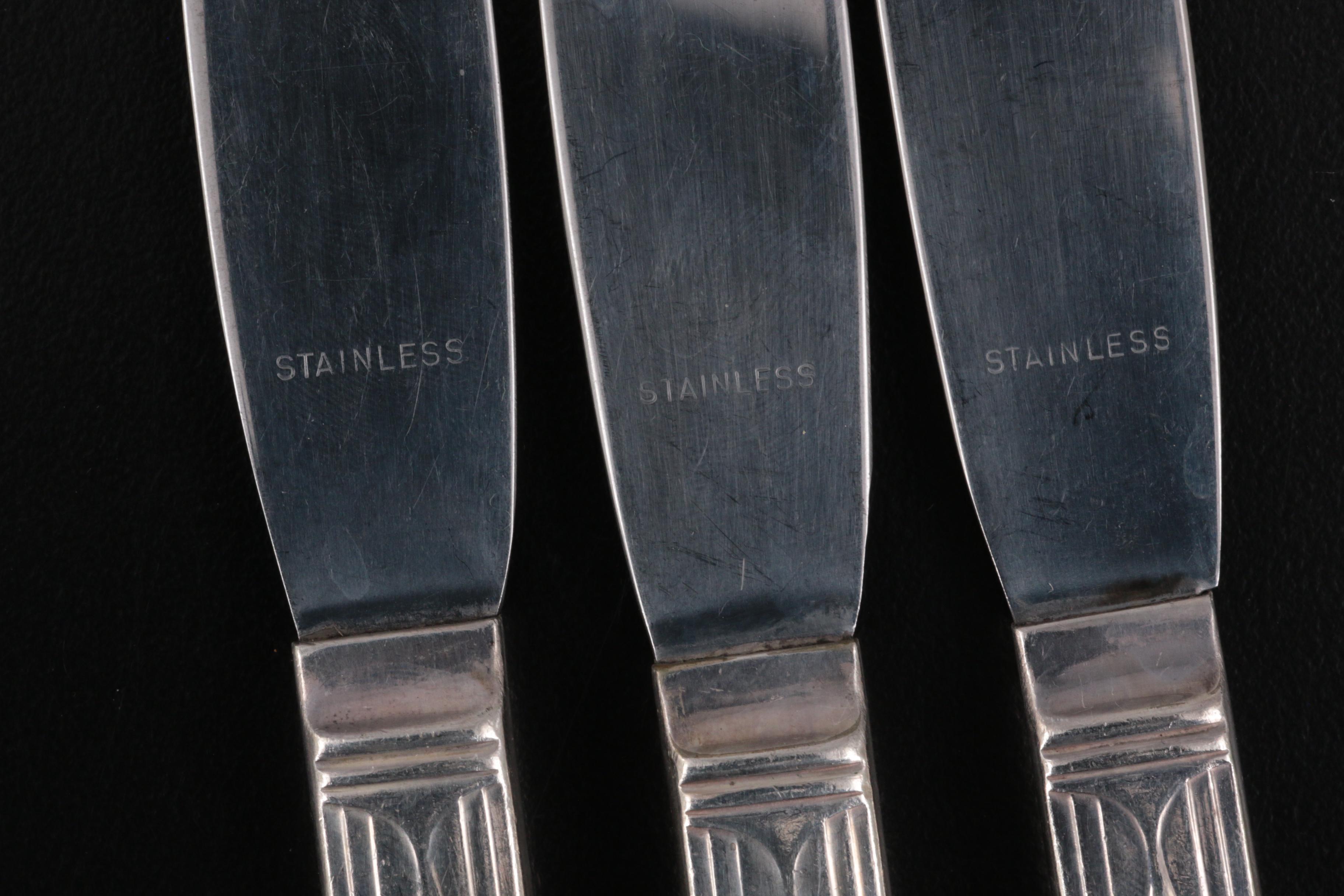 Wallco Sectional "Carlton" Silver Plate Flatware in Case, Mid-Late 20th Century