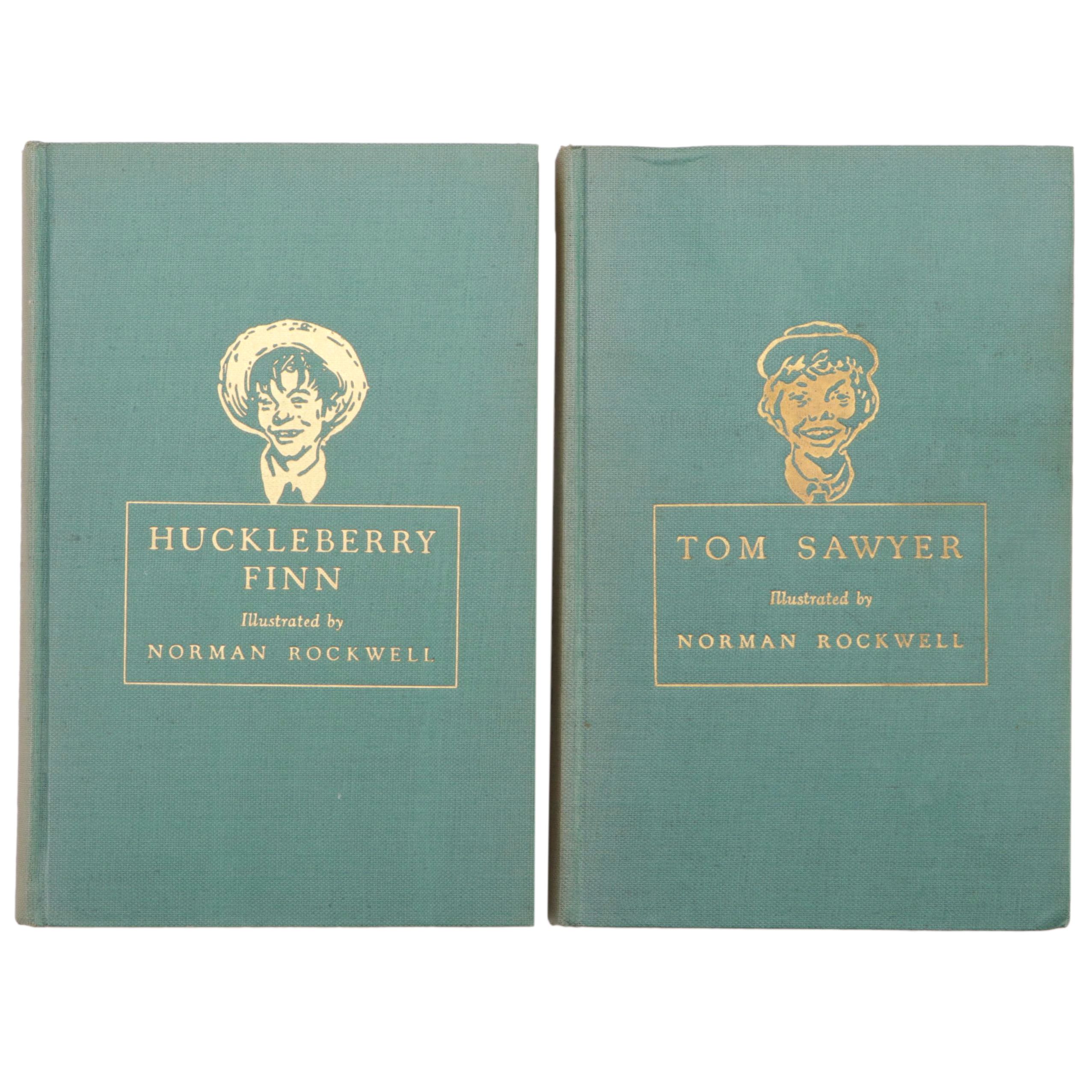 Norman Rockwell Illustrated "Tom Sawyer" and "Huckleberry Finn" by Mark Twain