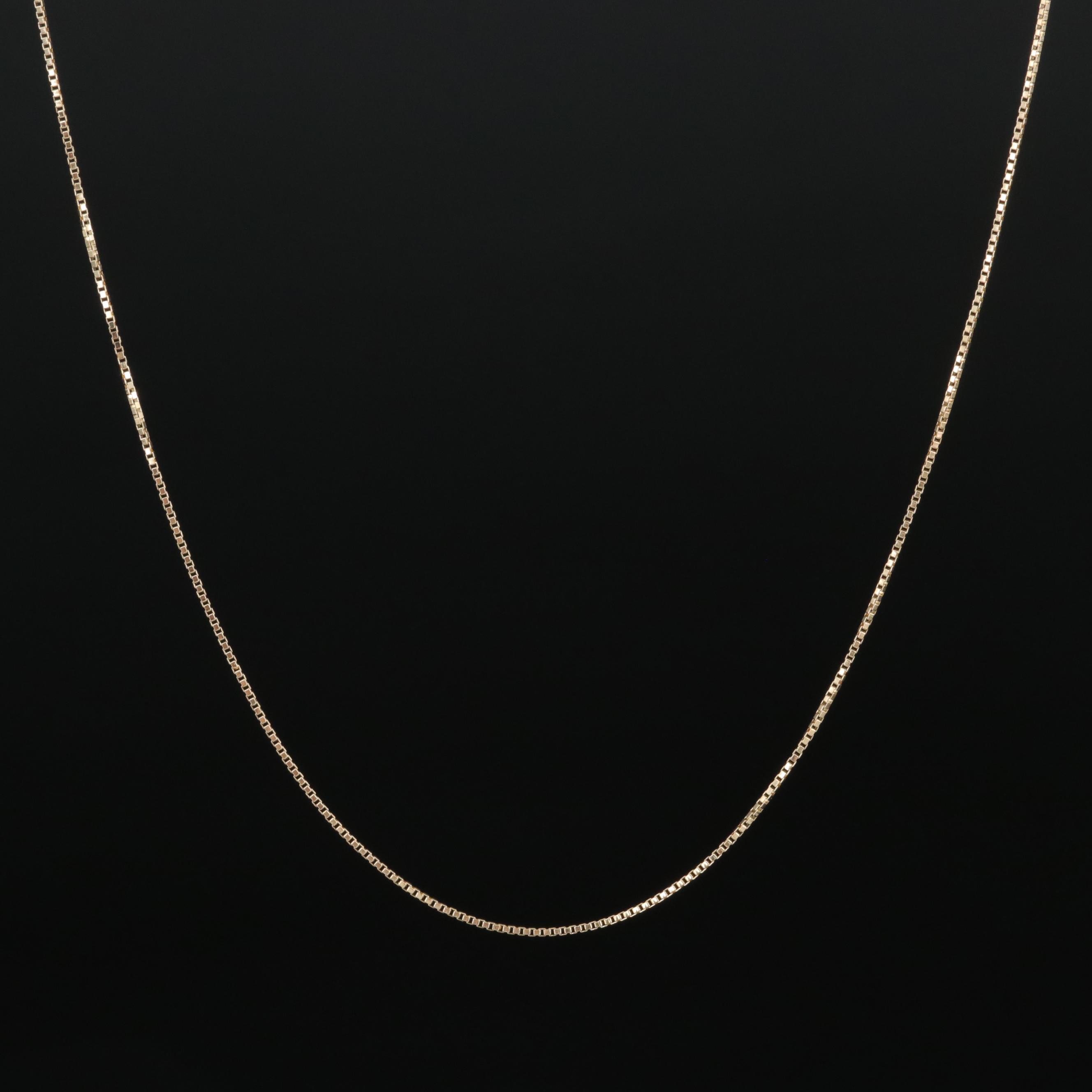 10K Box Chain Necklace