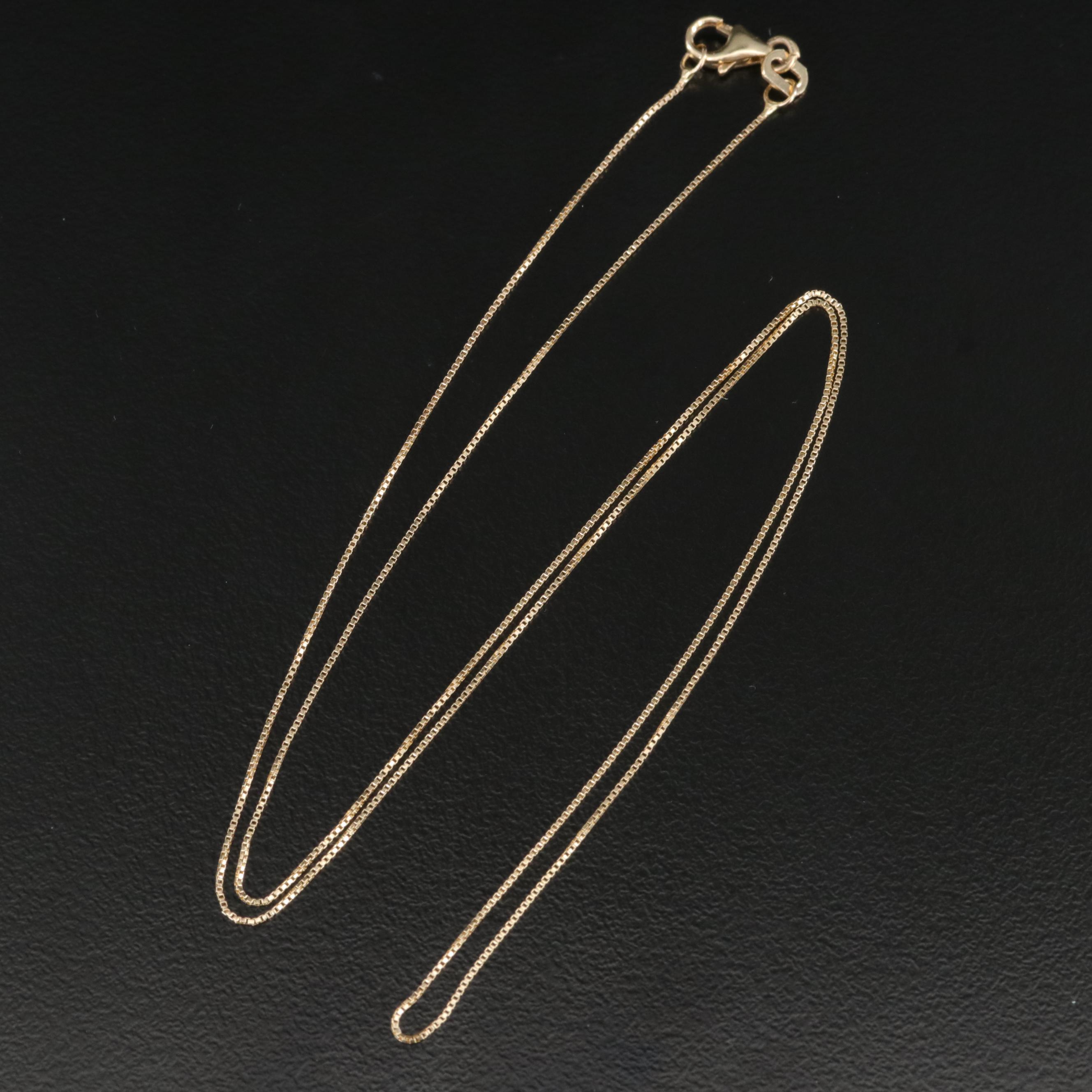 10K Box Chain Necklace