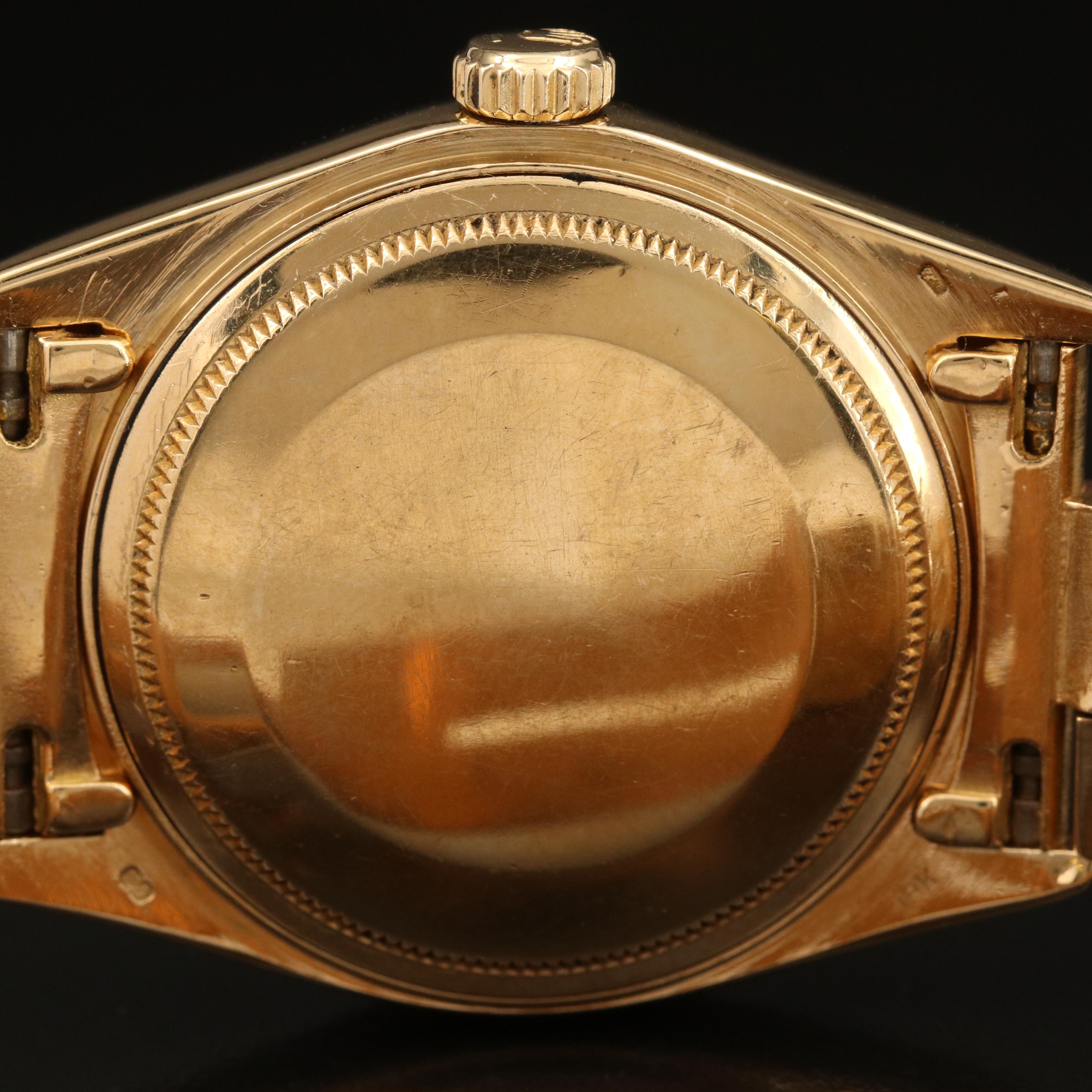 1979 Rolex 18K President Day-Date Diamond Dial Watch