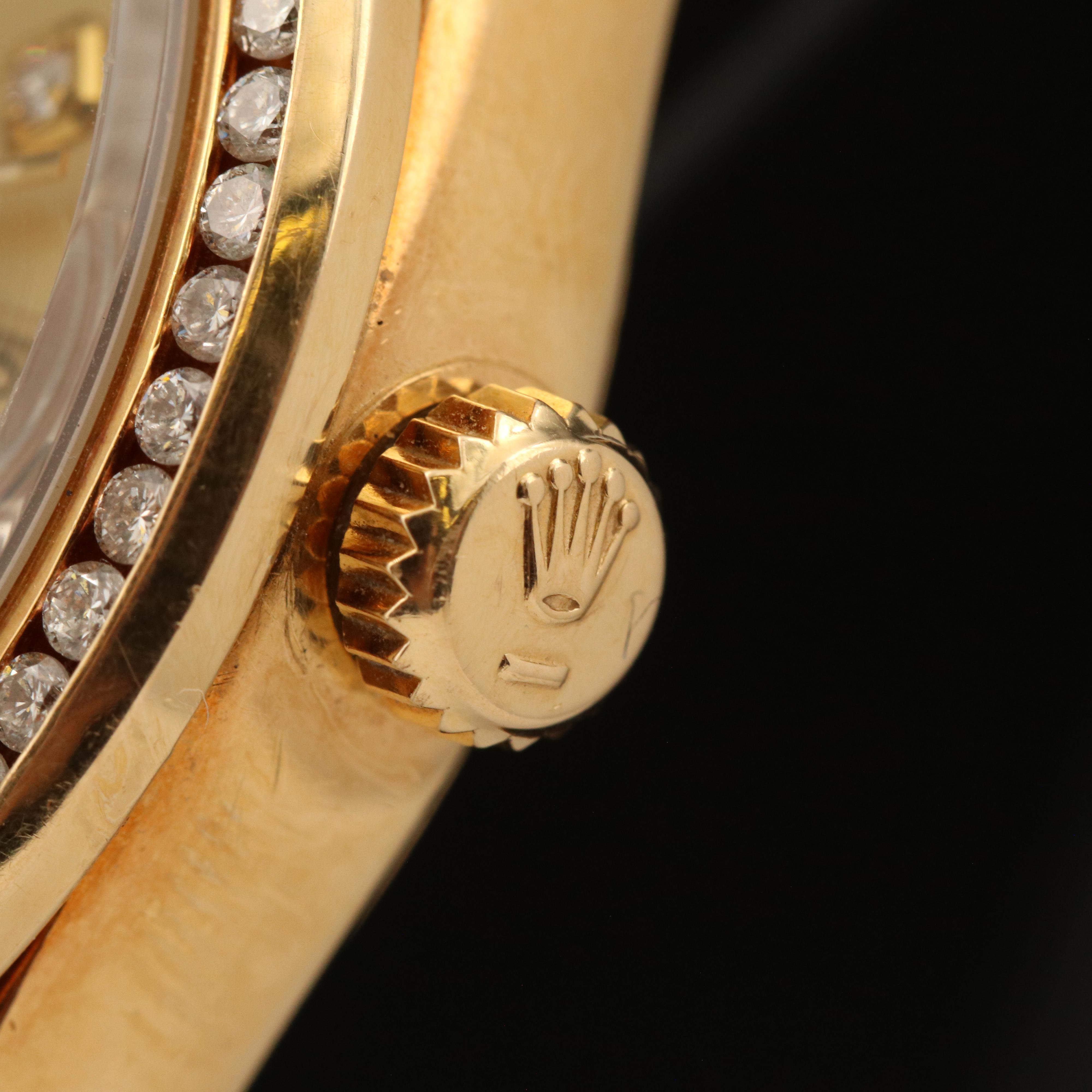 1984 Rolex Day-Date President 1.33 CTW Diamond Dial and Bezel Watch