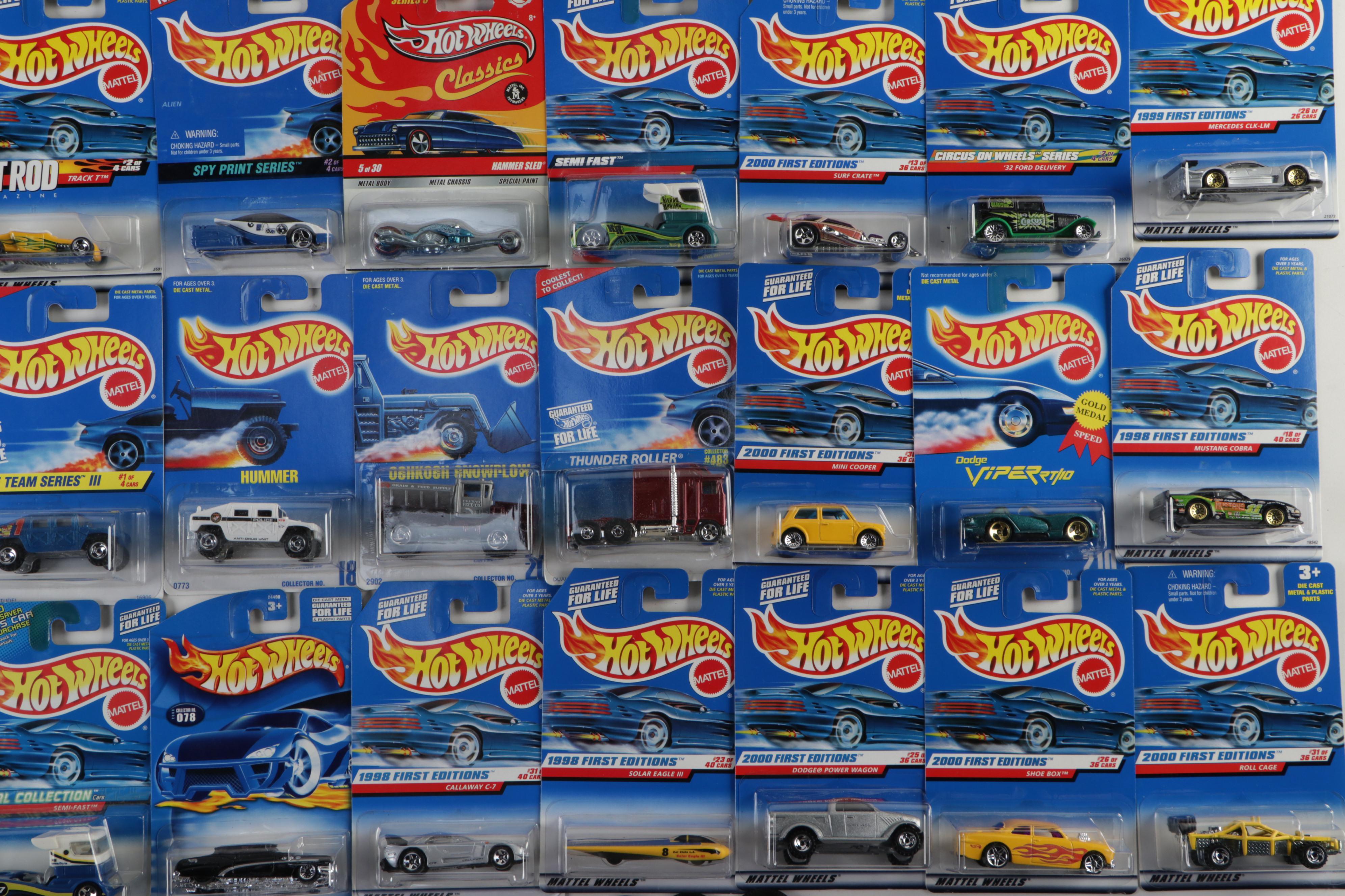 Mattel Hot Wheels First Edition Classics and Other Diecast Model Vehicles