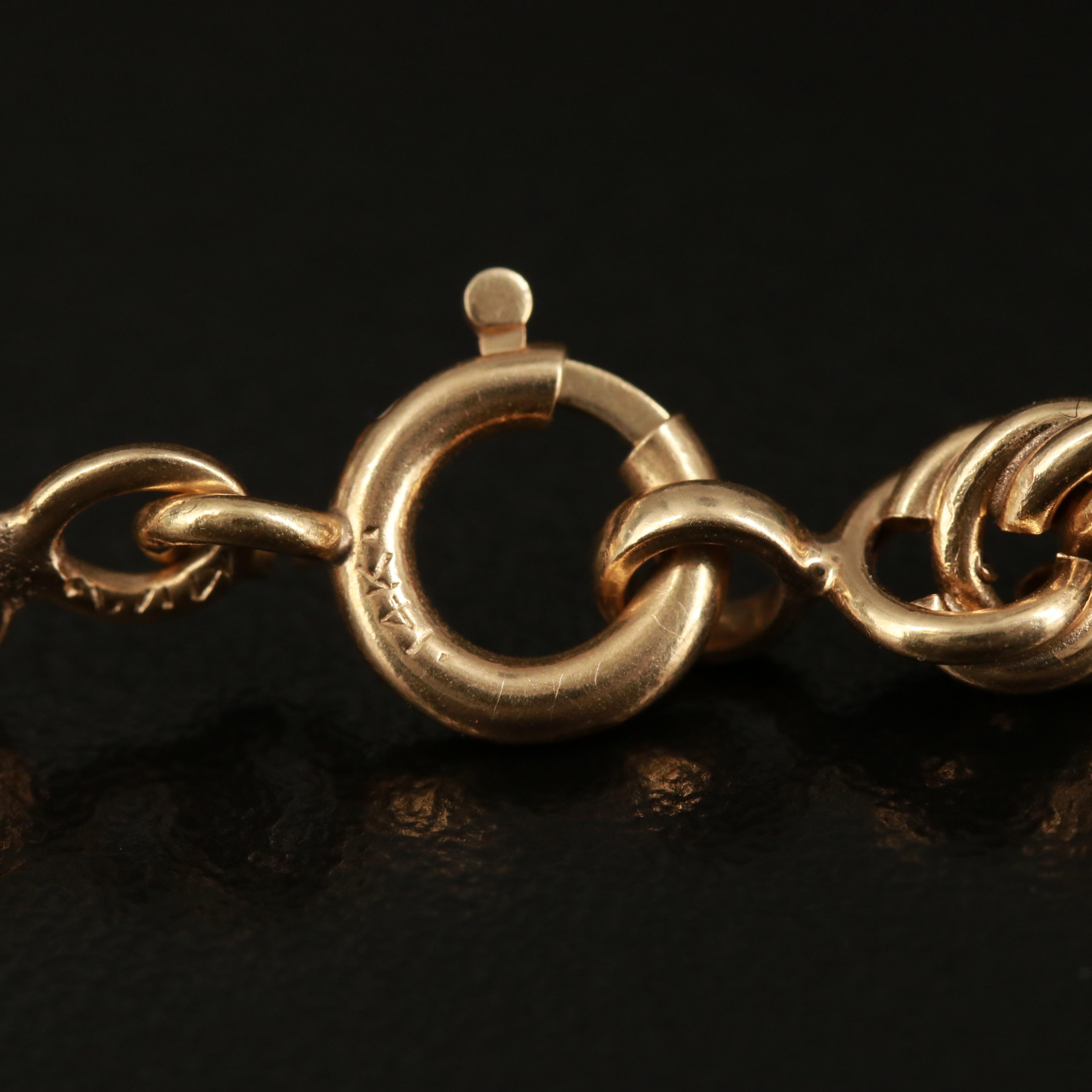 14K French Rope Chain Necklace