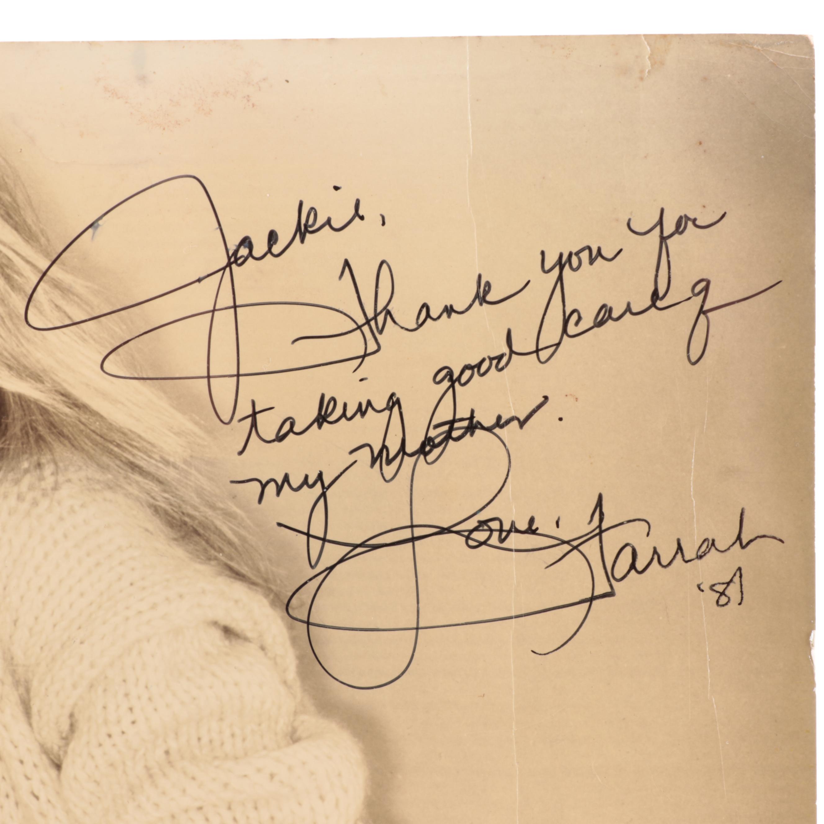 Farrah Fawcett Signed and Personally Inscribed Photograph, 1981