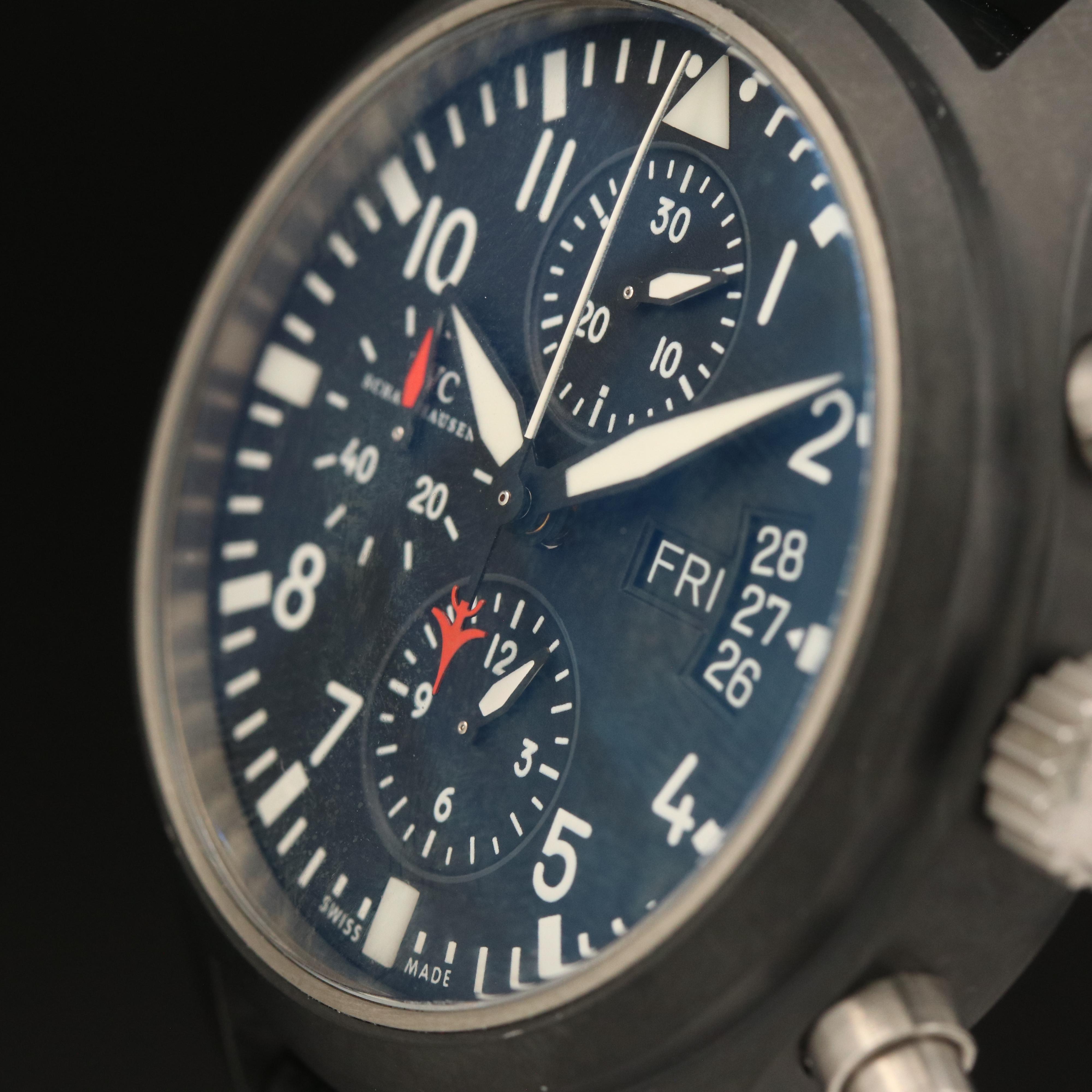 IWC Pilot's "Top Gun" Chronograph Black Ceramic 44mm Automatic Watch