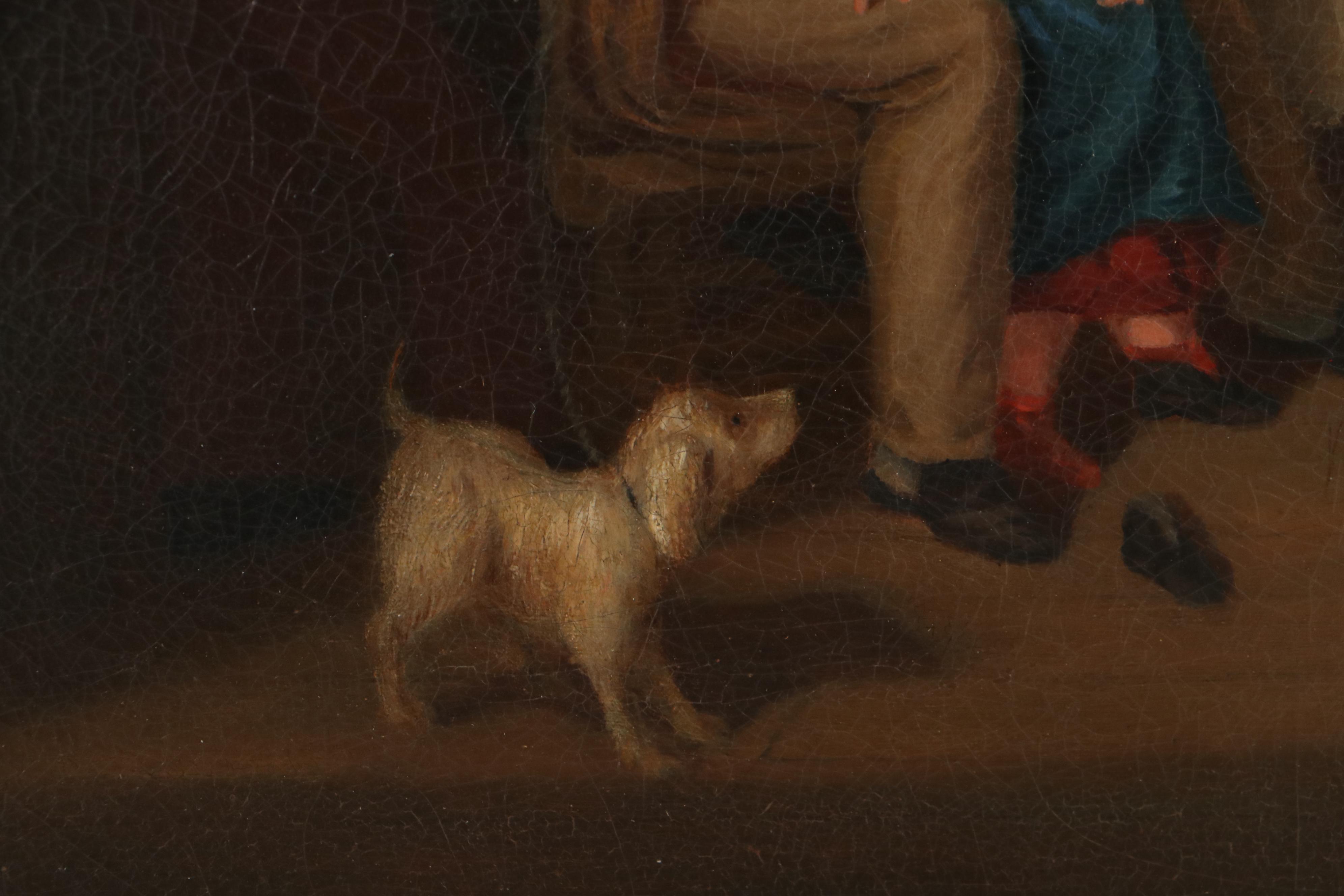 Joseph Ropes Oil Painting "The Old Soldier Relates His Efforts," 1849