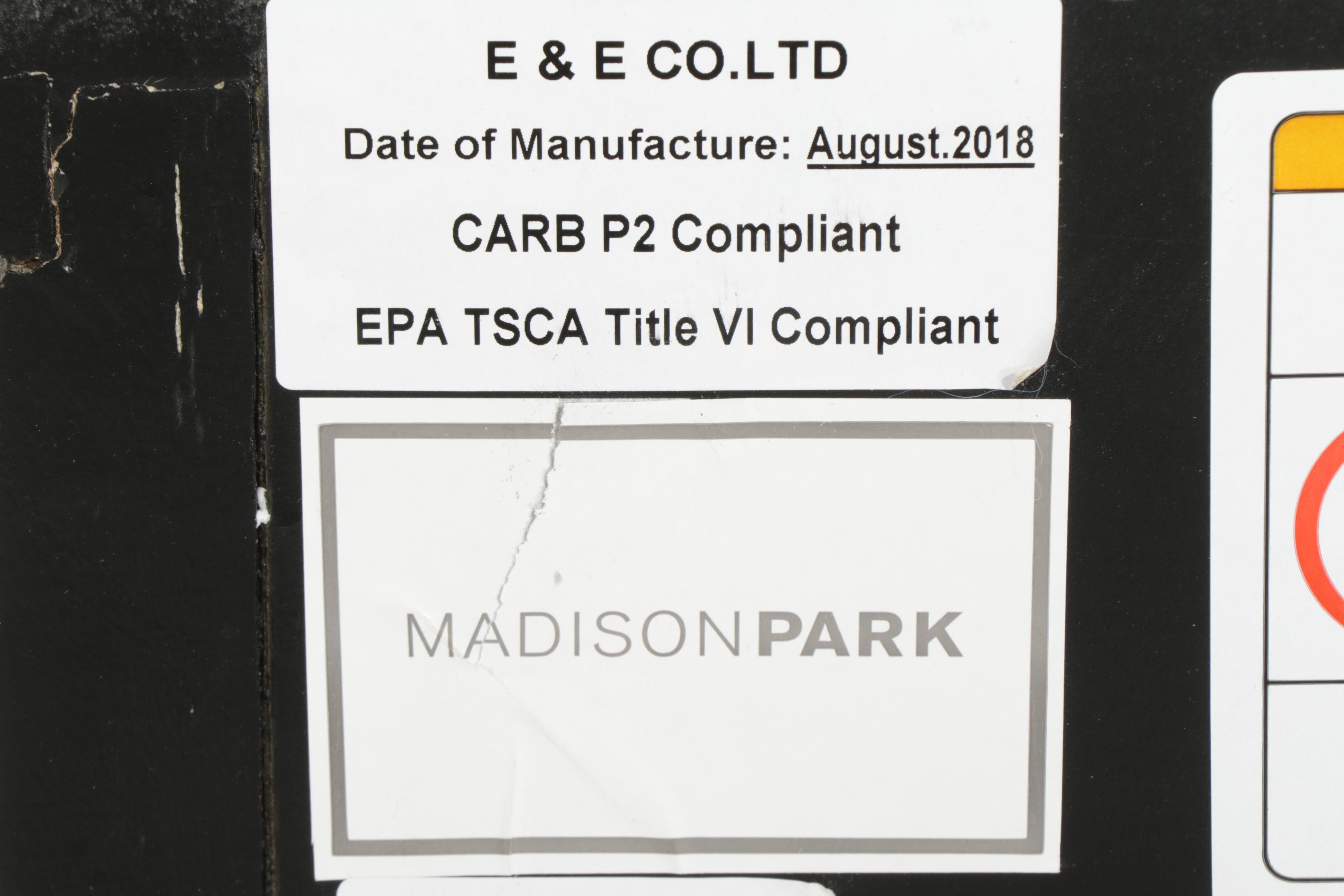 Madison Park "Chester" Black Wooden Demilune Cabinet