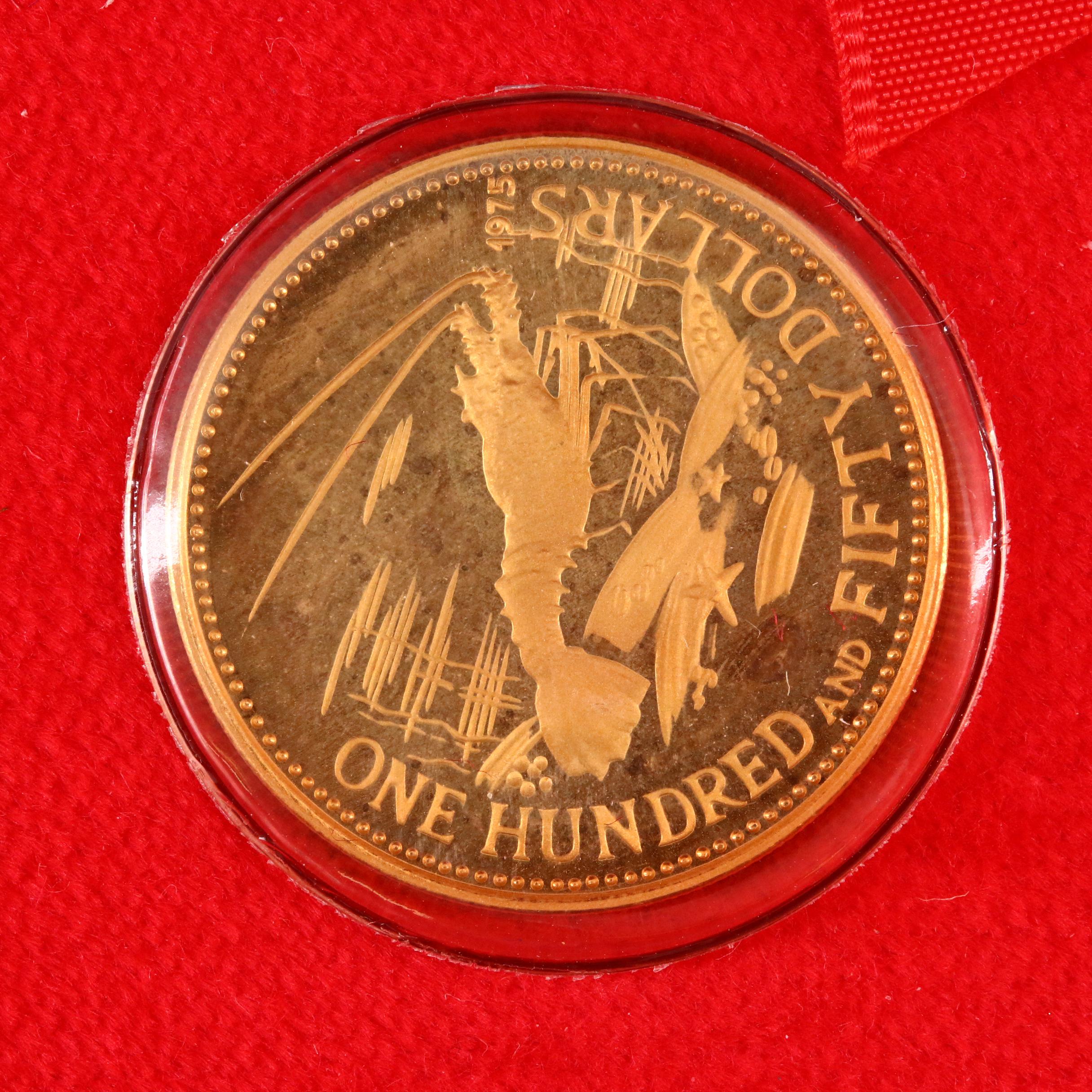 Partial Set of 1975 Bahamas Gold Coins