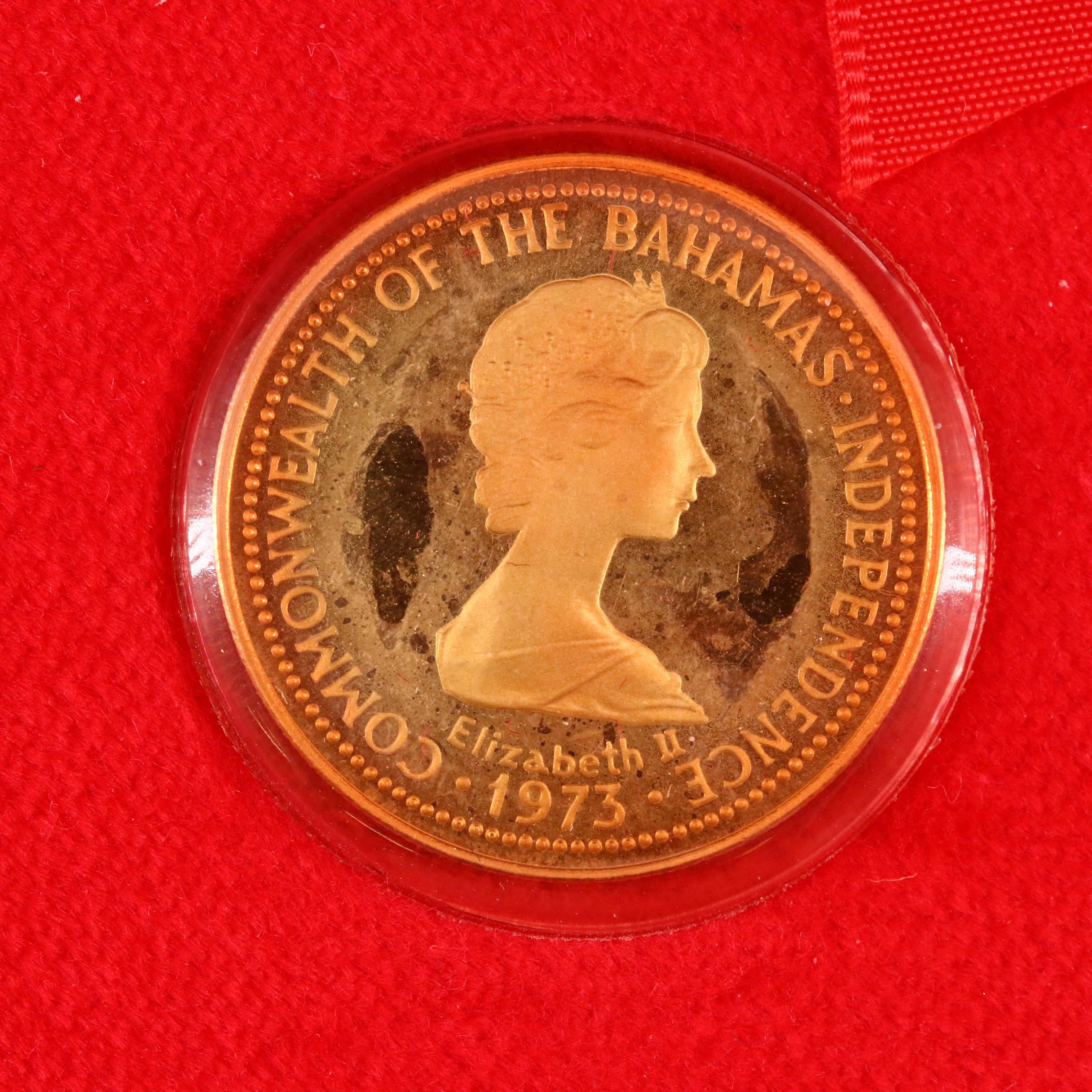 Partial Set of 1975 Bahamas Gold Coins