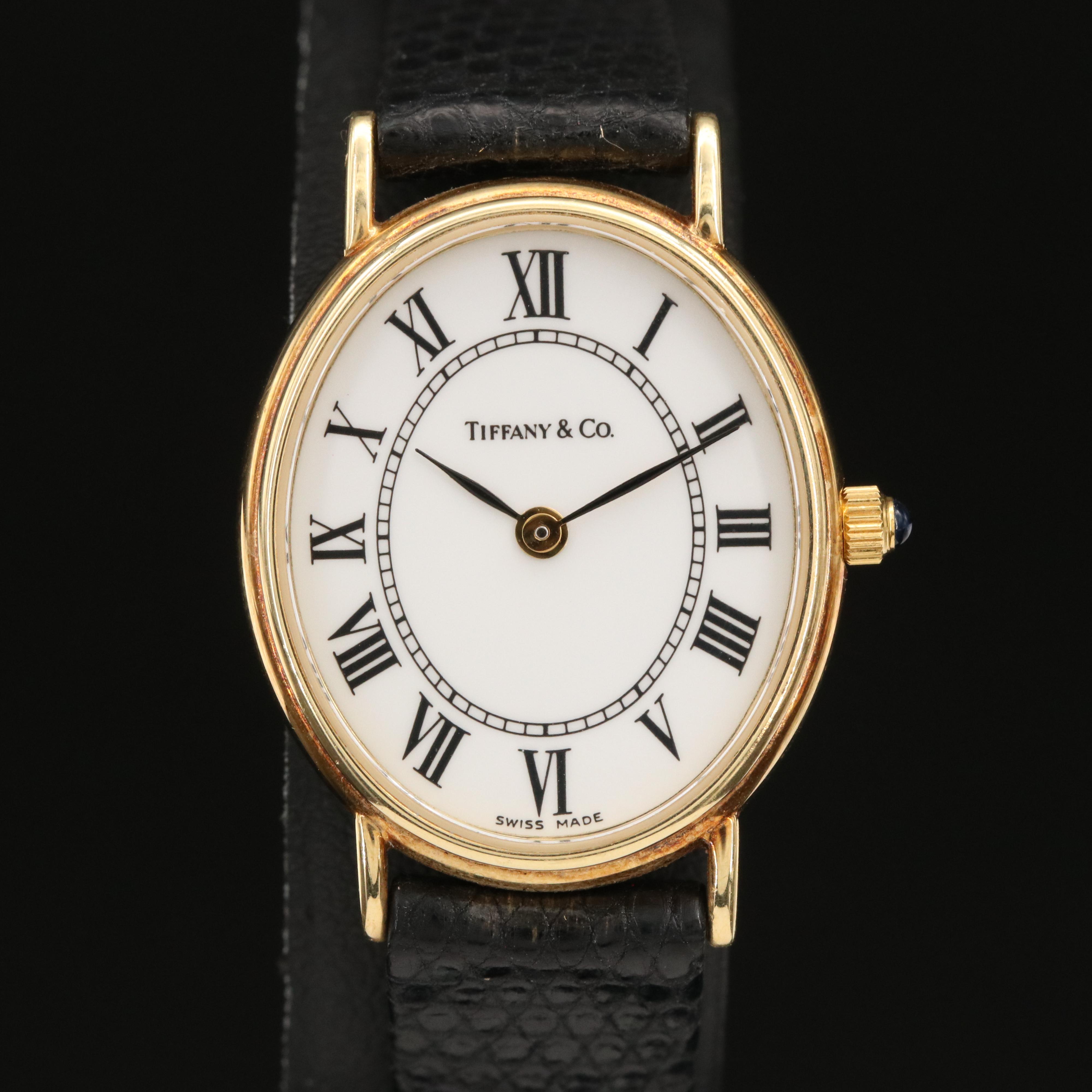 Tiffany & Co. 14K Classic Oval Watch