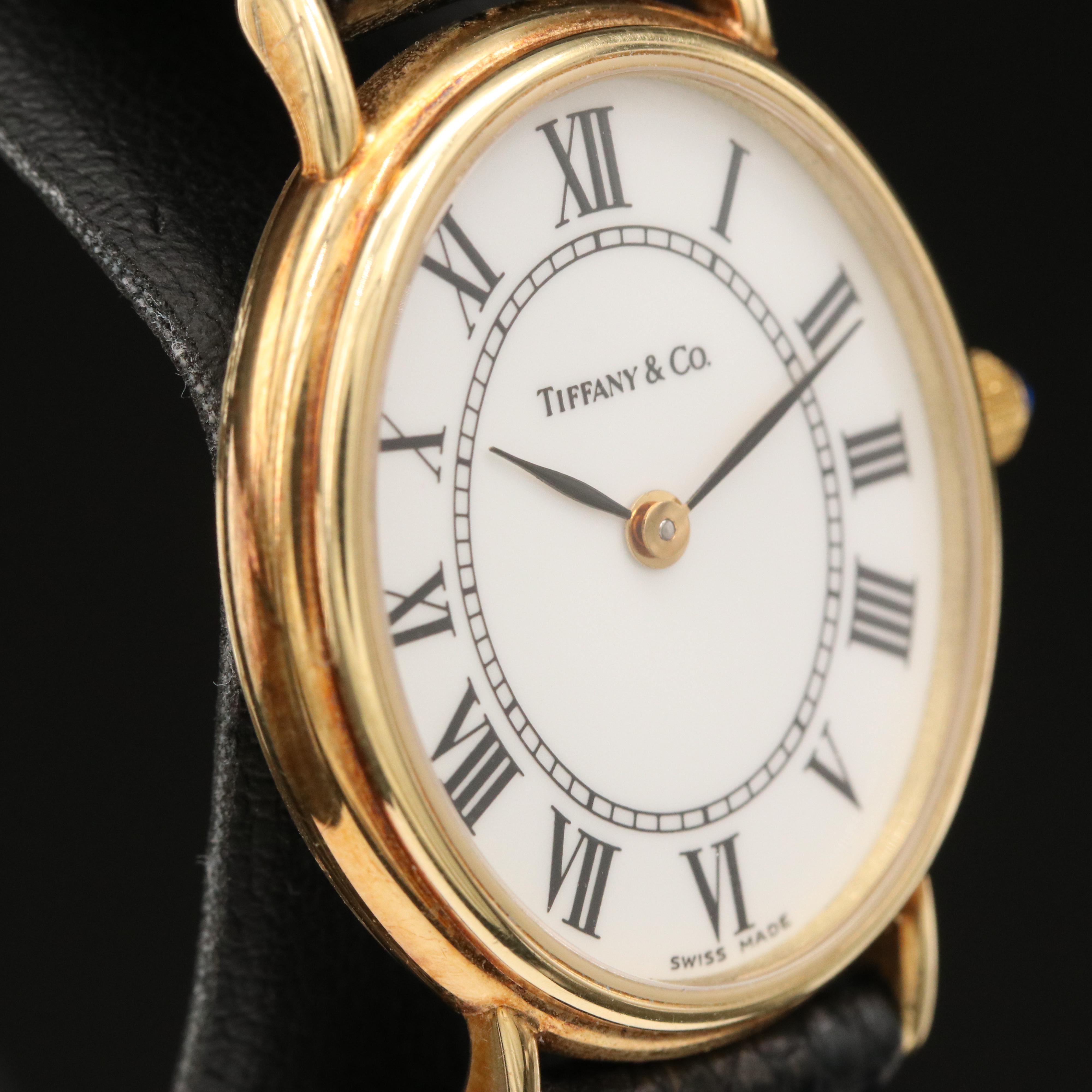 Tiffany & Co. 14K Classic Oval Watch