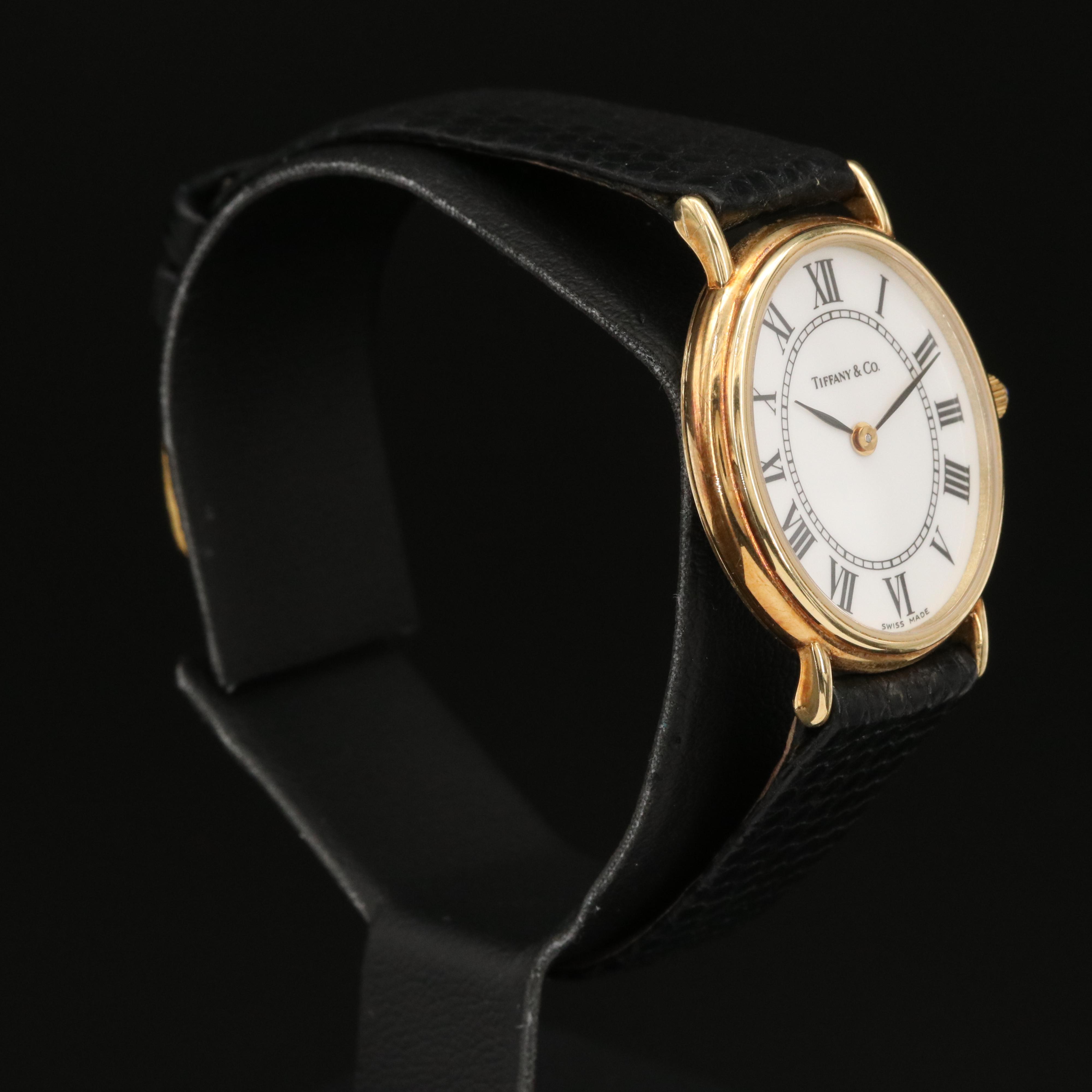 Tiffany & Co. 14K Classic Oval Watch
