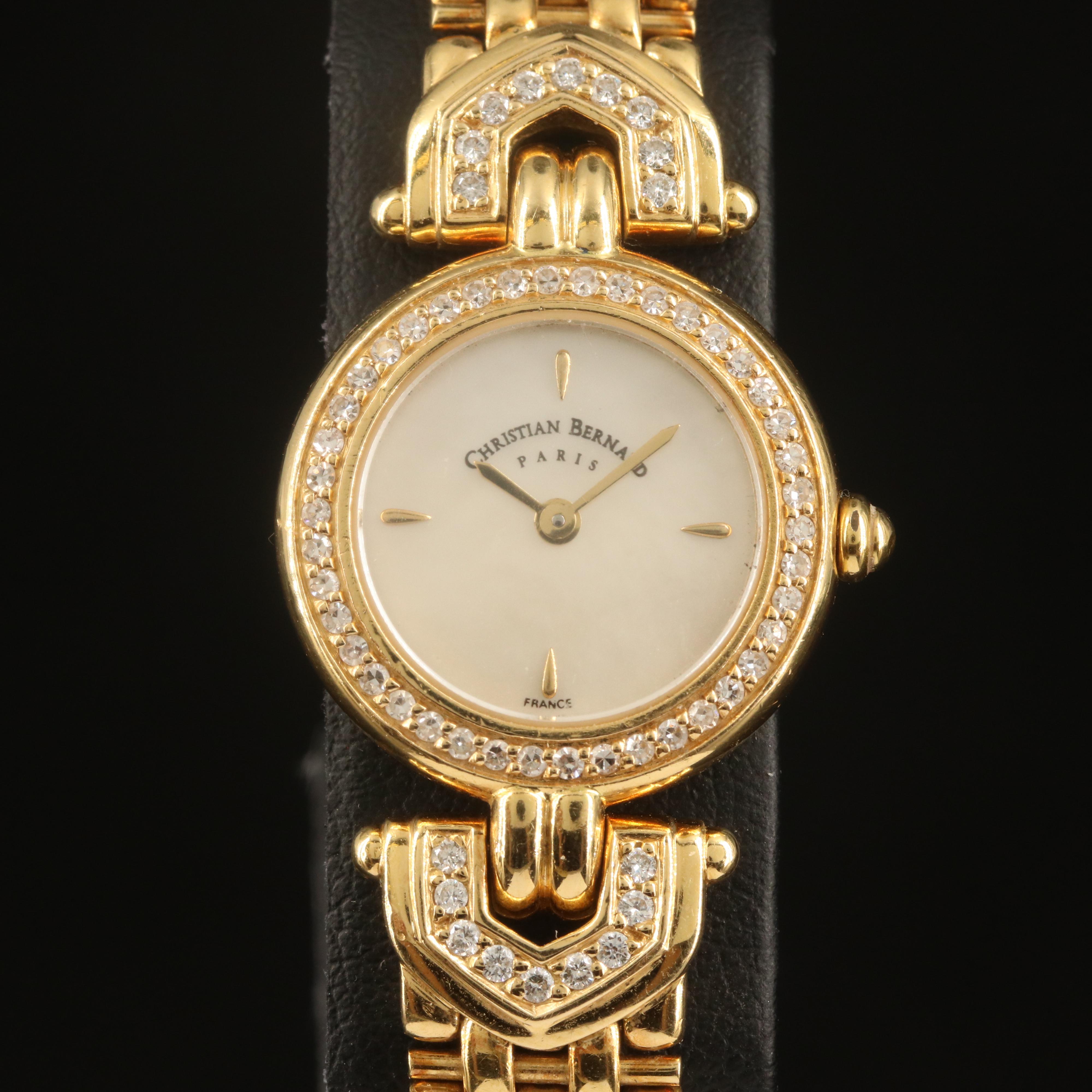 Christian Bernard 18K and Diamond Watch