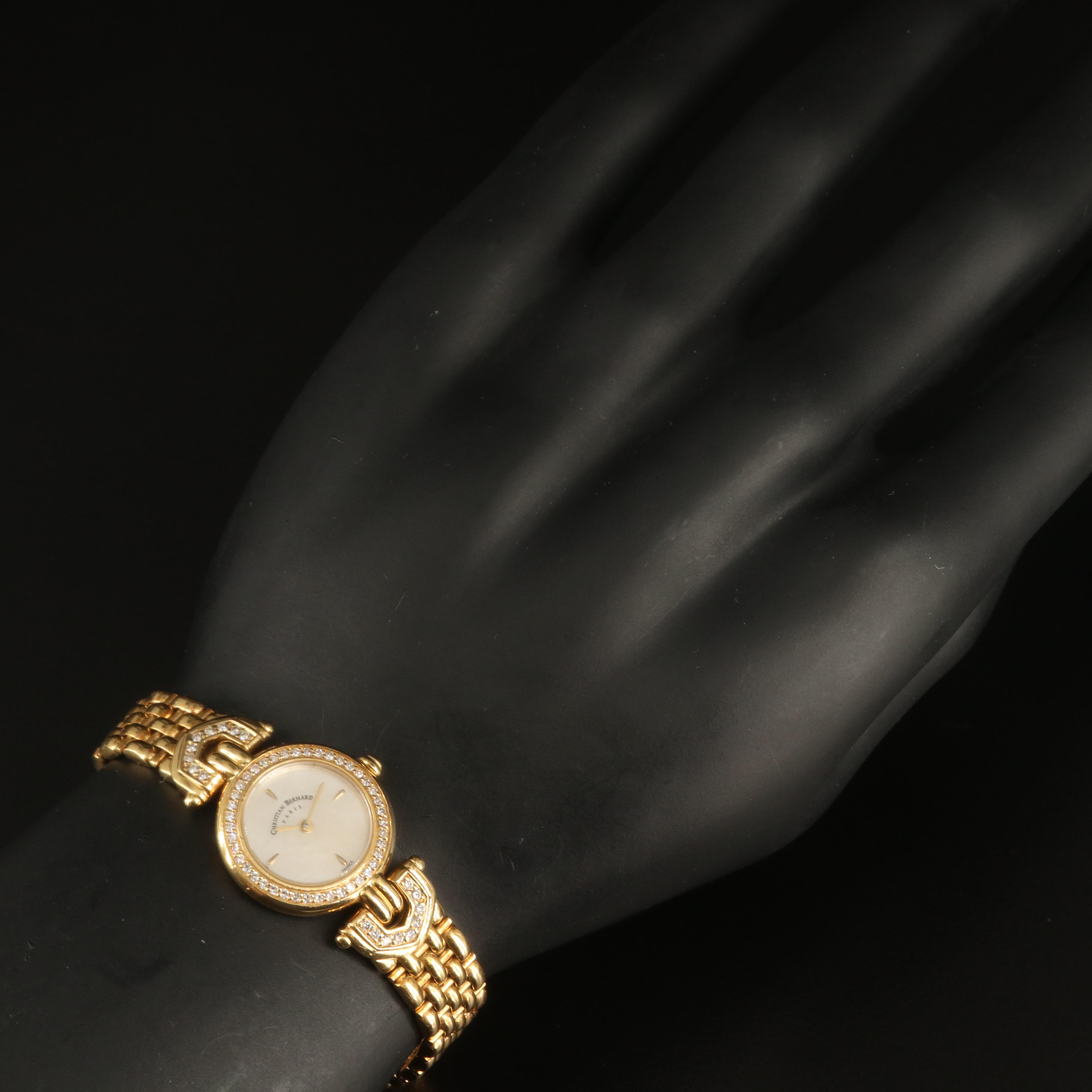 Christian Bernard 18K and Diamond Watch