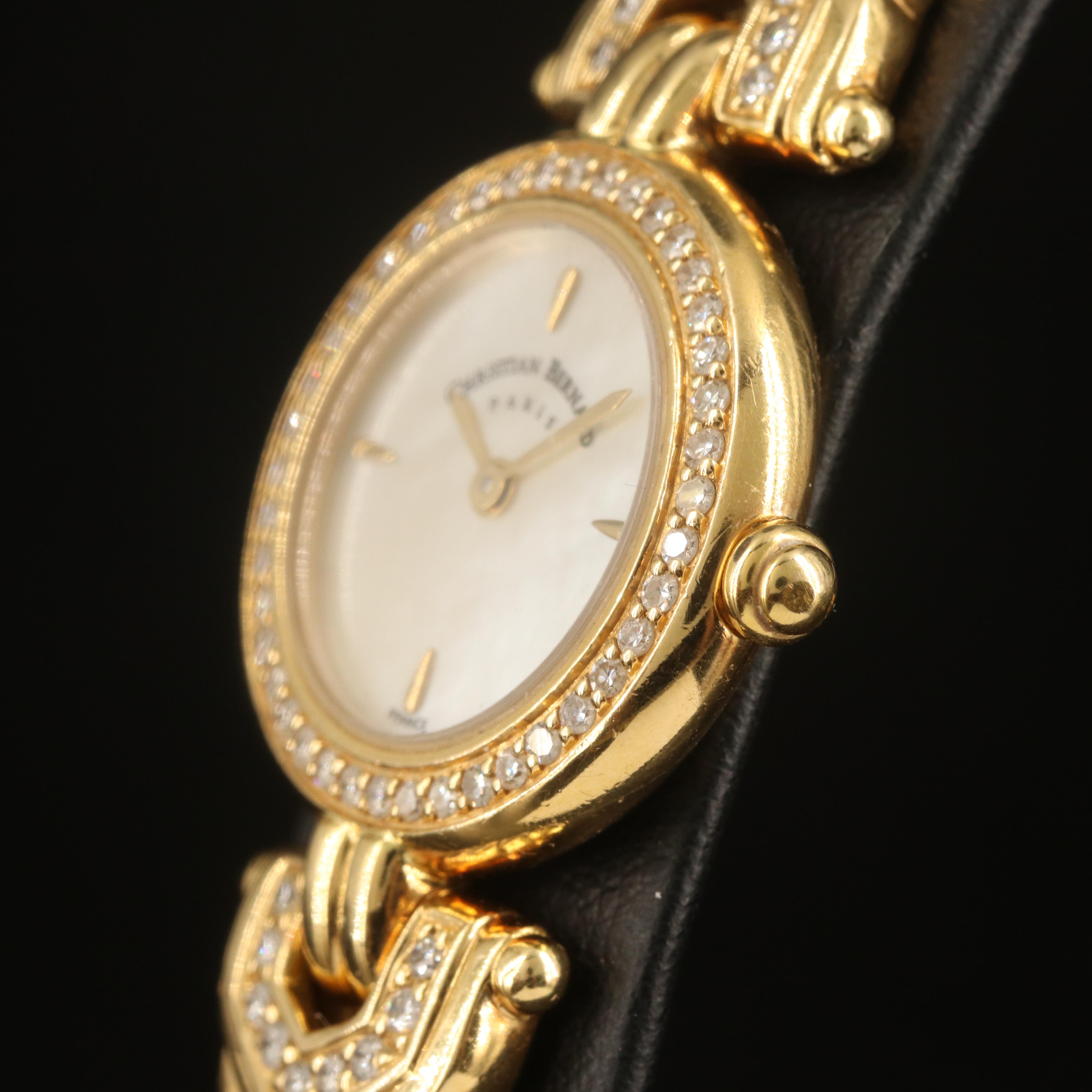 Christian Bernard 18K and Diamond Watch