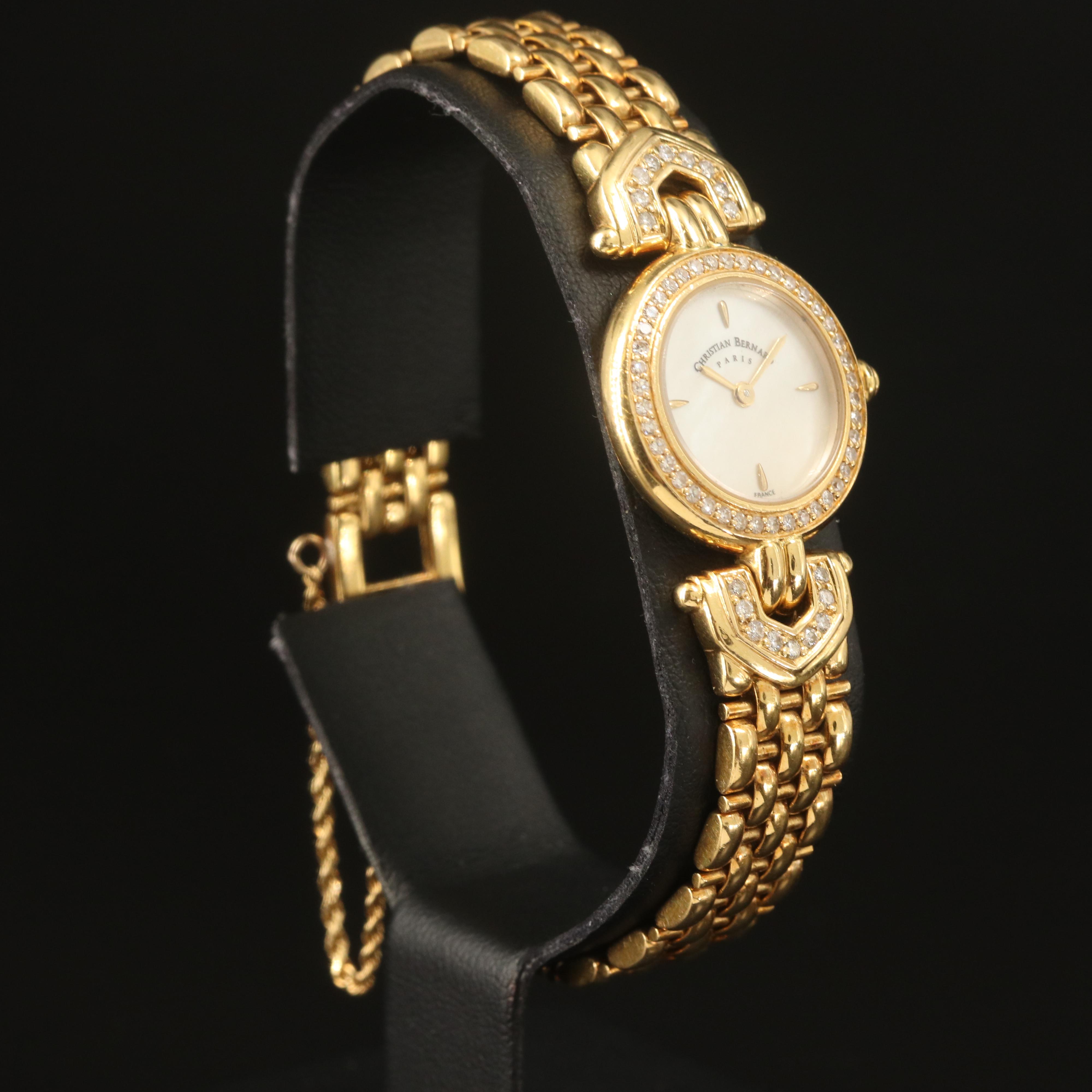 Christian Bernard 18K and Diamond Watch