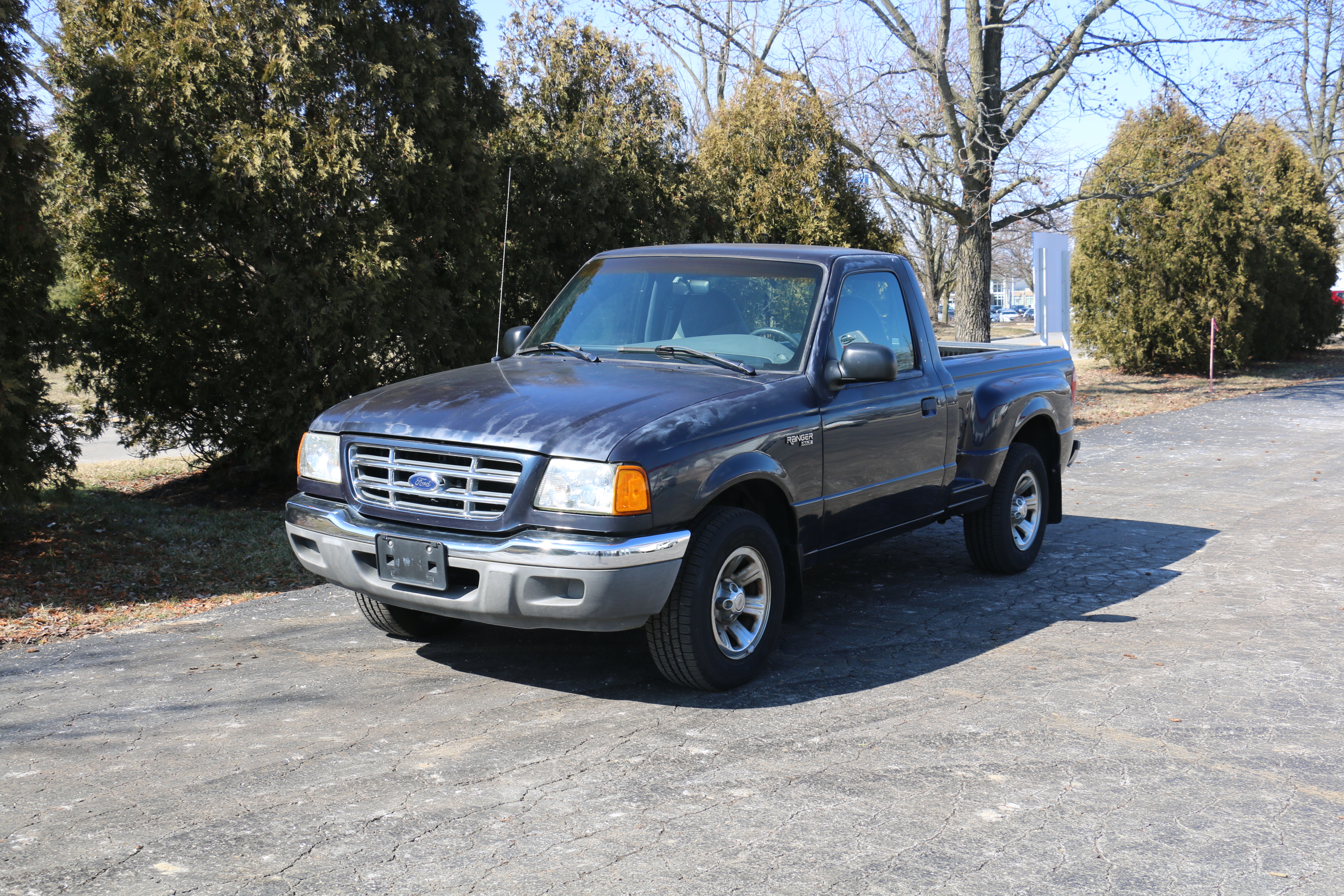 2001 Ford Ranger XLT Stepside Dark Blue Pickup Truck