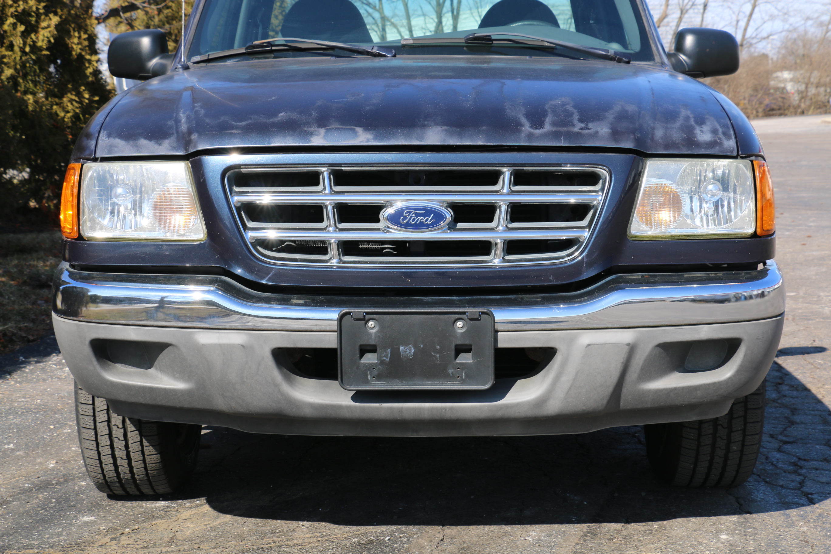 2001 Ford Ranger XLT Stepside Dark Blue Pickup Truck
