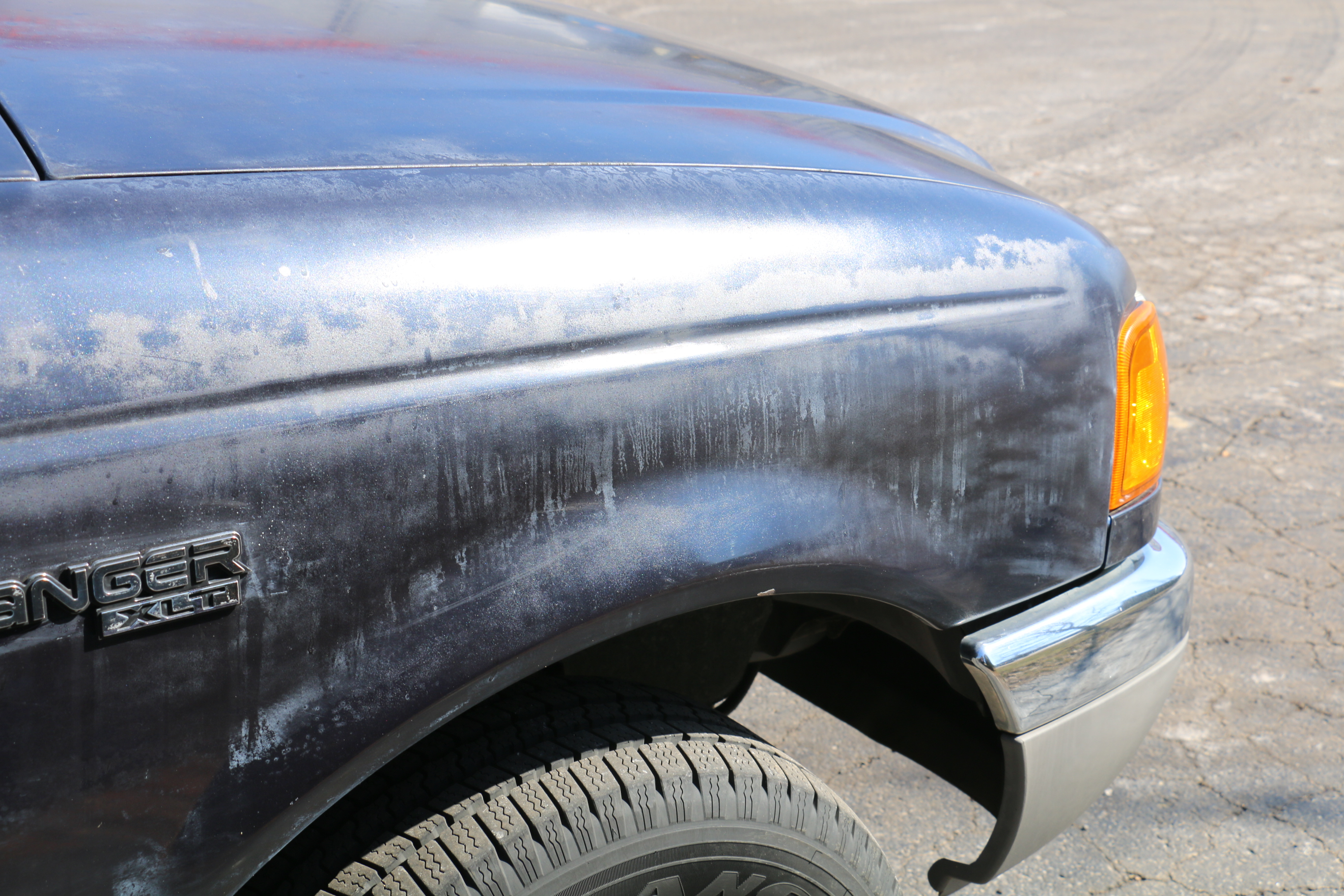 2001 Ford Ranger XLT Stepside Dark Blue Pickup Truck