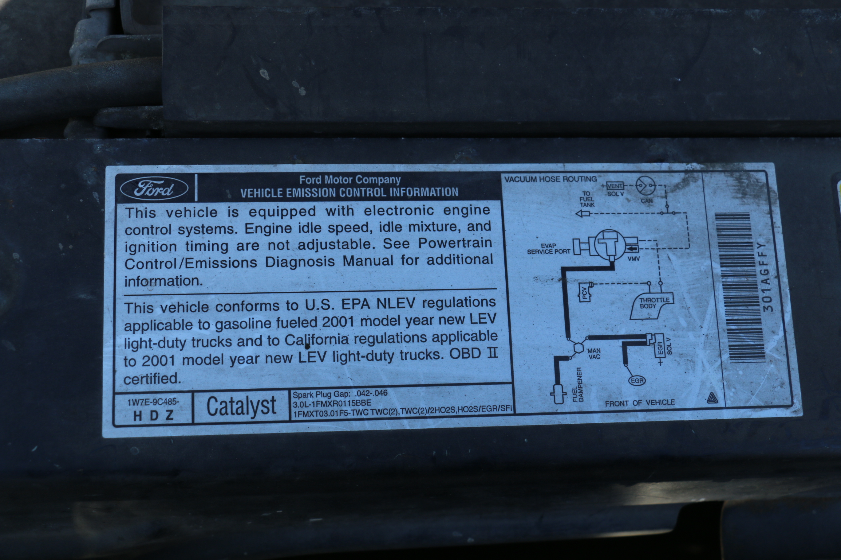 2001 Ford Ranger XLT Stepside Dark Blue Pickup Truck