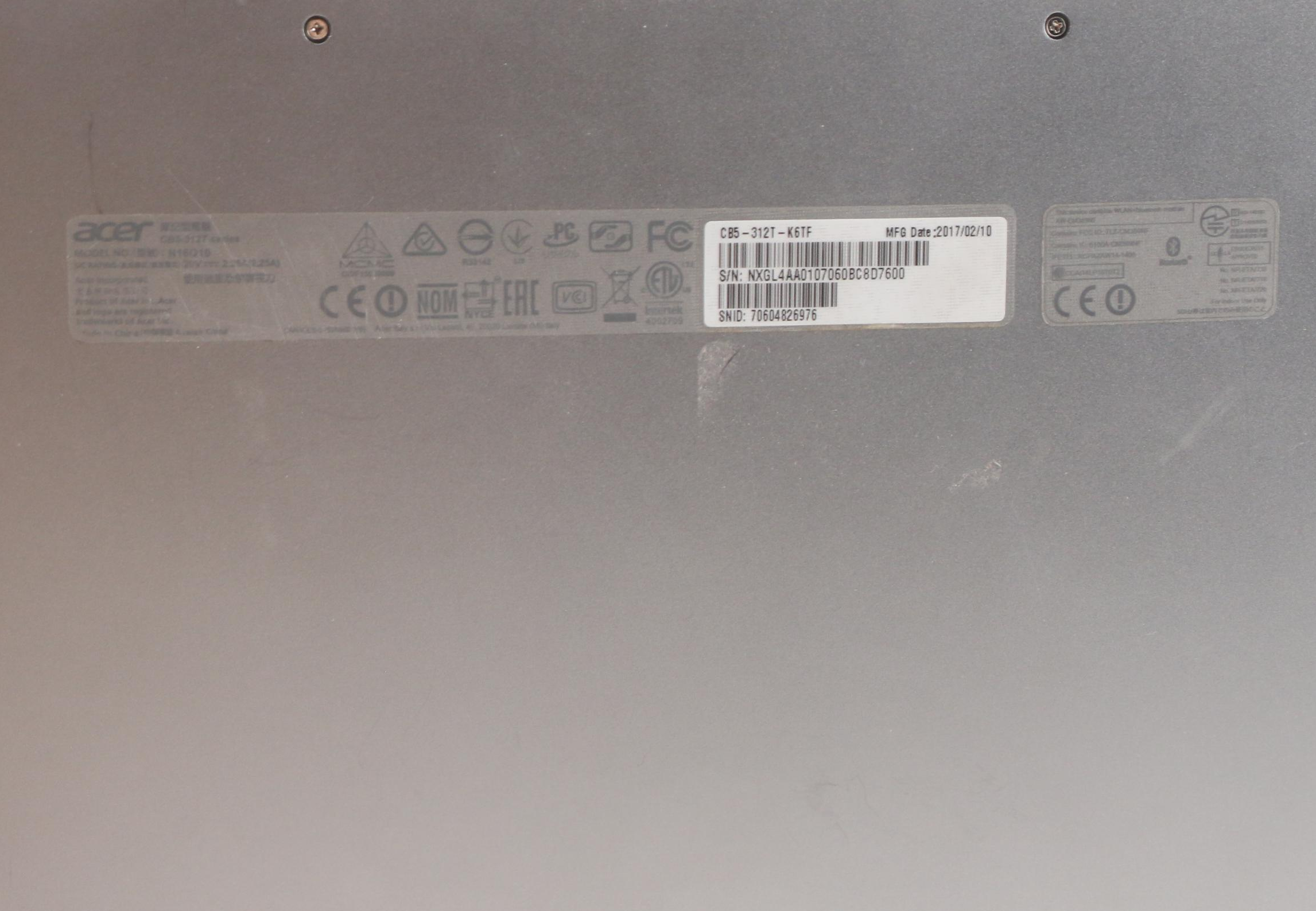 Acer Chromebook R 13 Convertible Touch Screen Laptop with Power Adapter, 2017