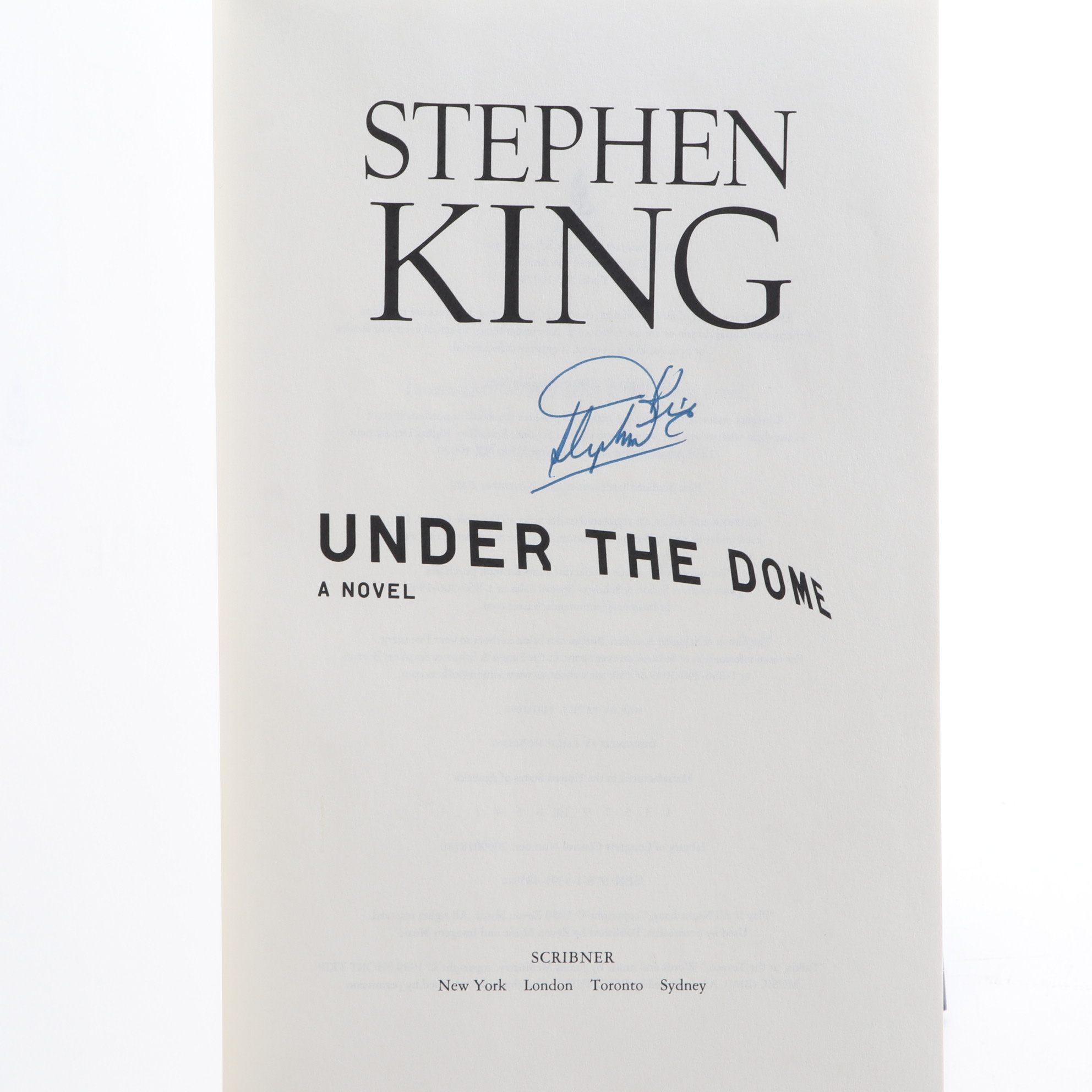 Signed First Edition "Under the Dome" and More Stephen King Books