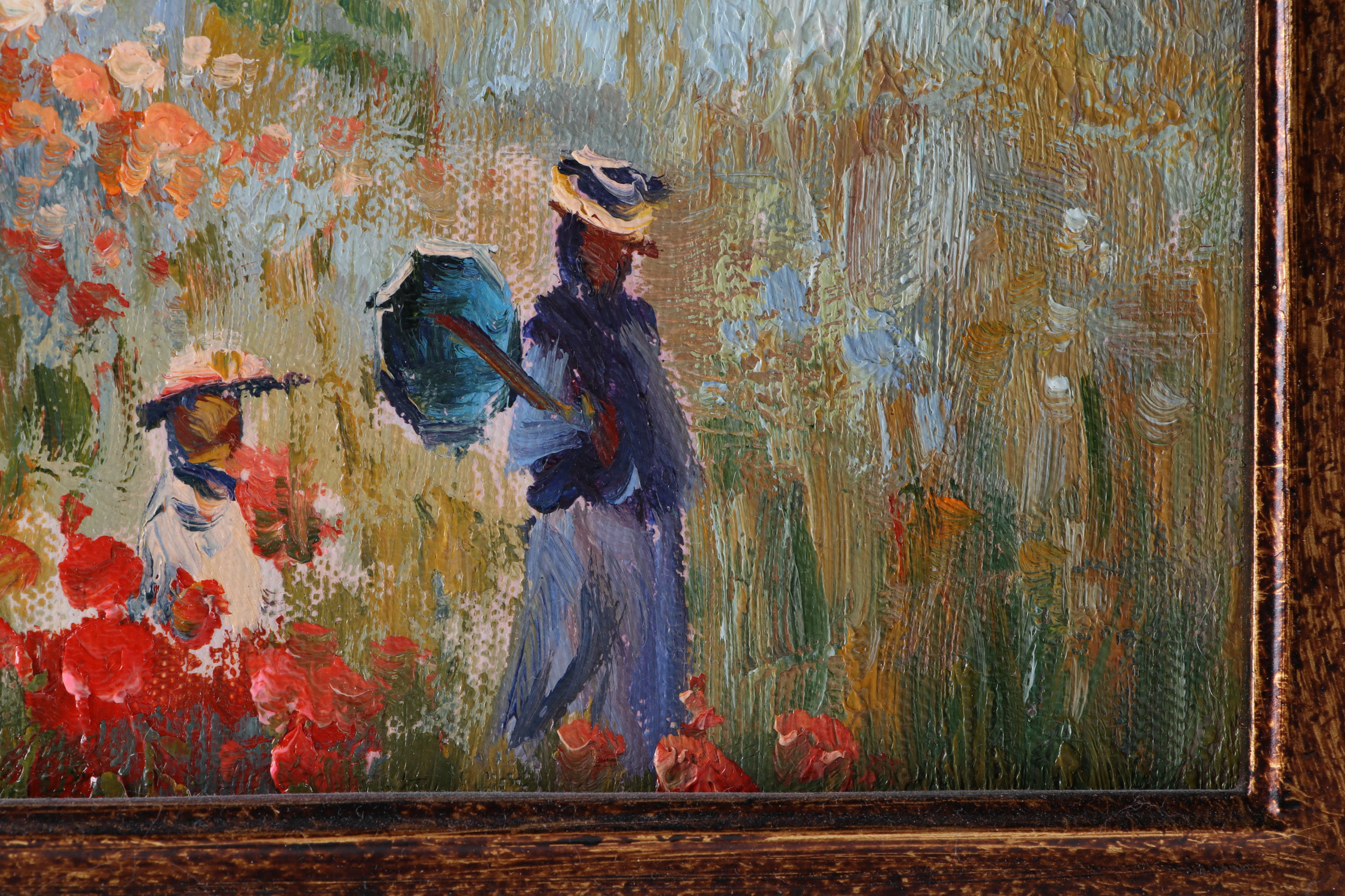 Oil Painting After Claude Monet "Wild Poppies, Near Argenteuil"