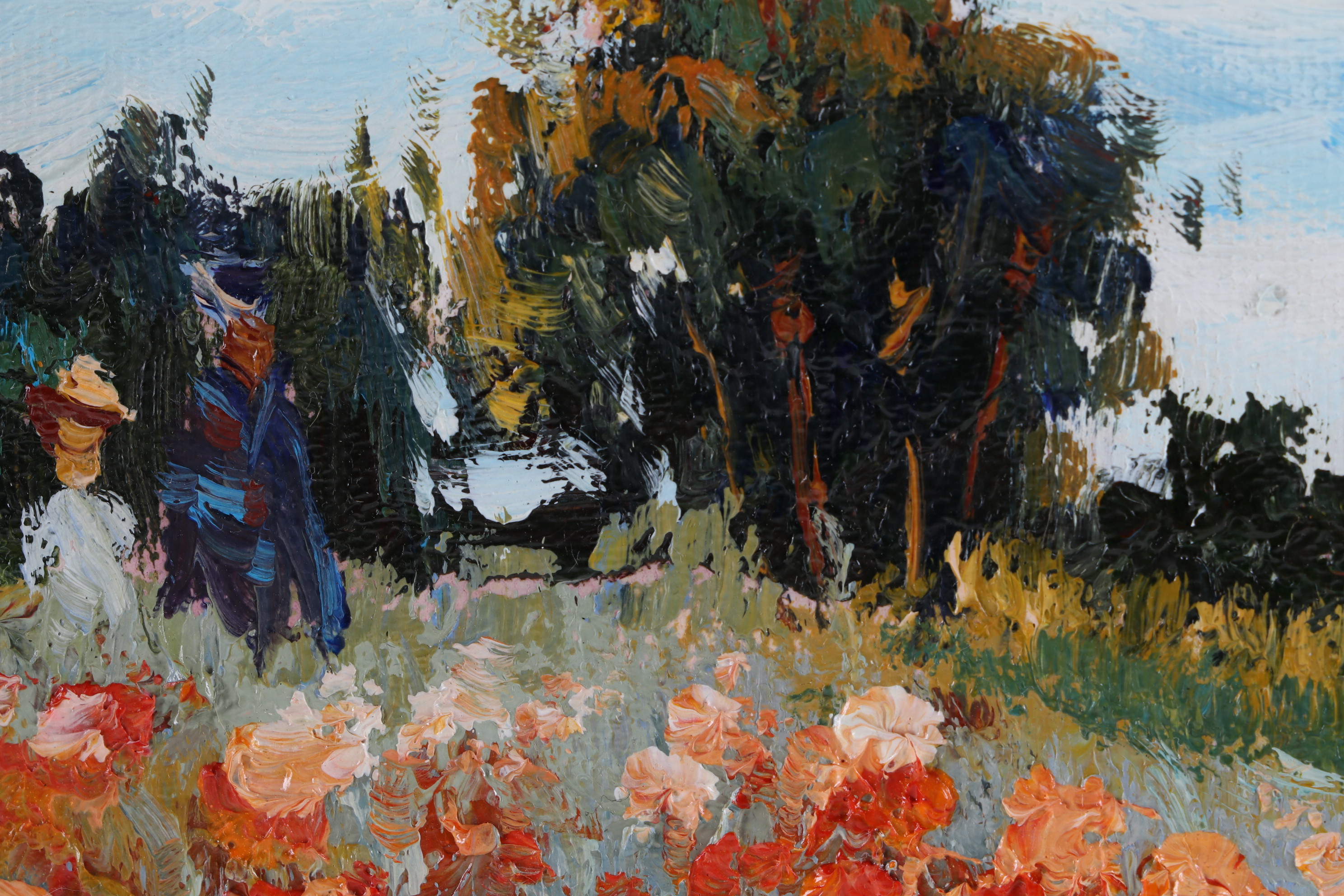 Oil Painting After Claude Monet "Wild Poppies, Near Argenteuil"