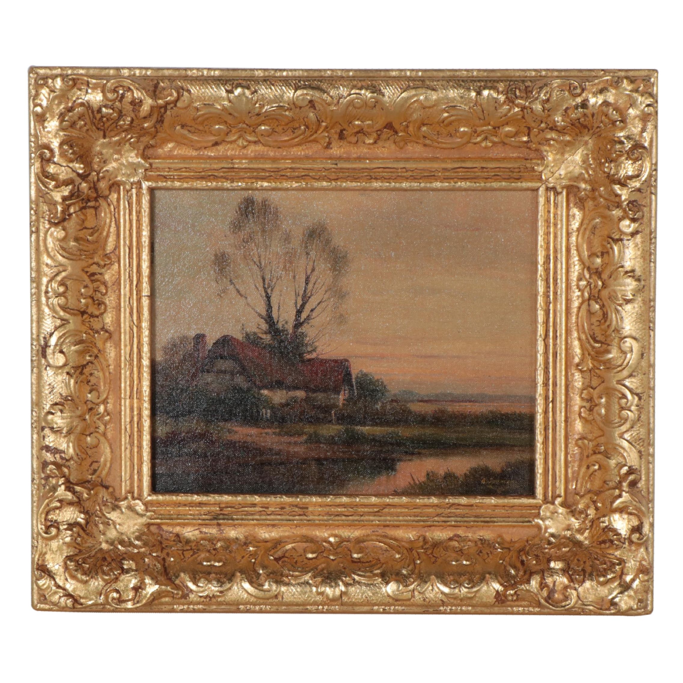 Augustus Spencer Landscape Oil Painting